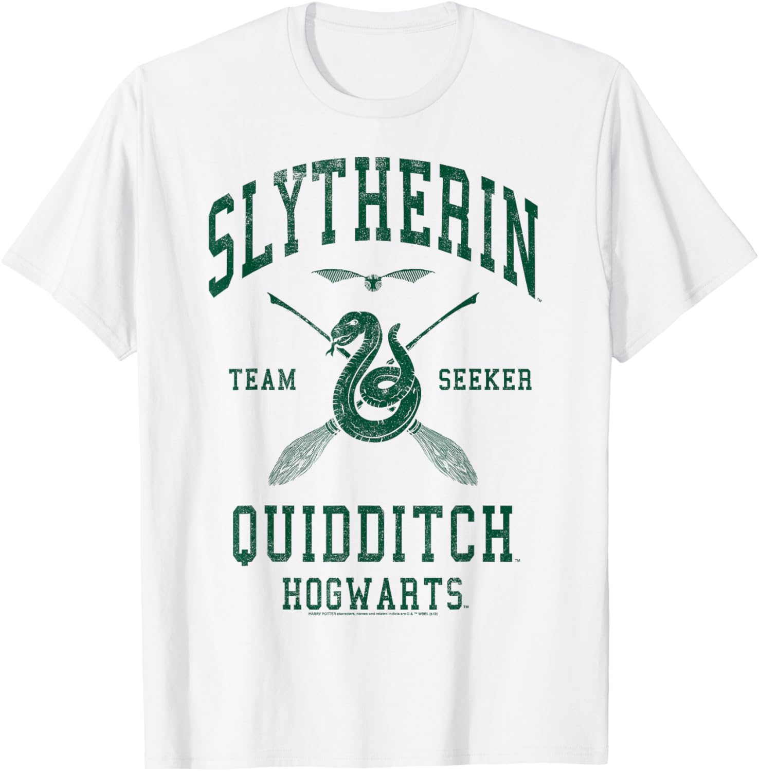 Slytherin Quidditch Team Seeker T-Shirt for Harry Potter Fans - 5