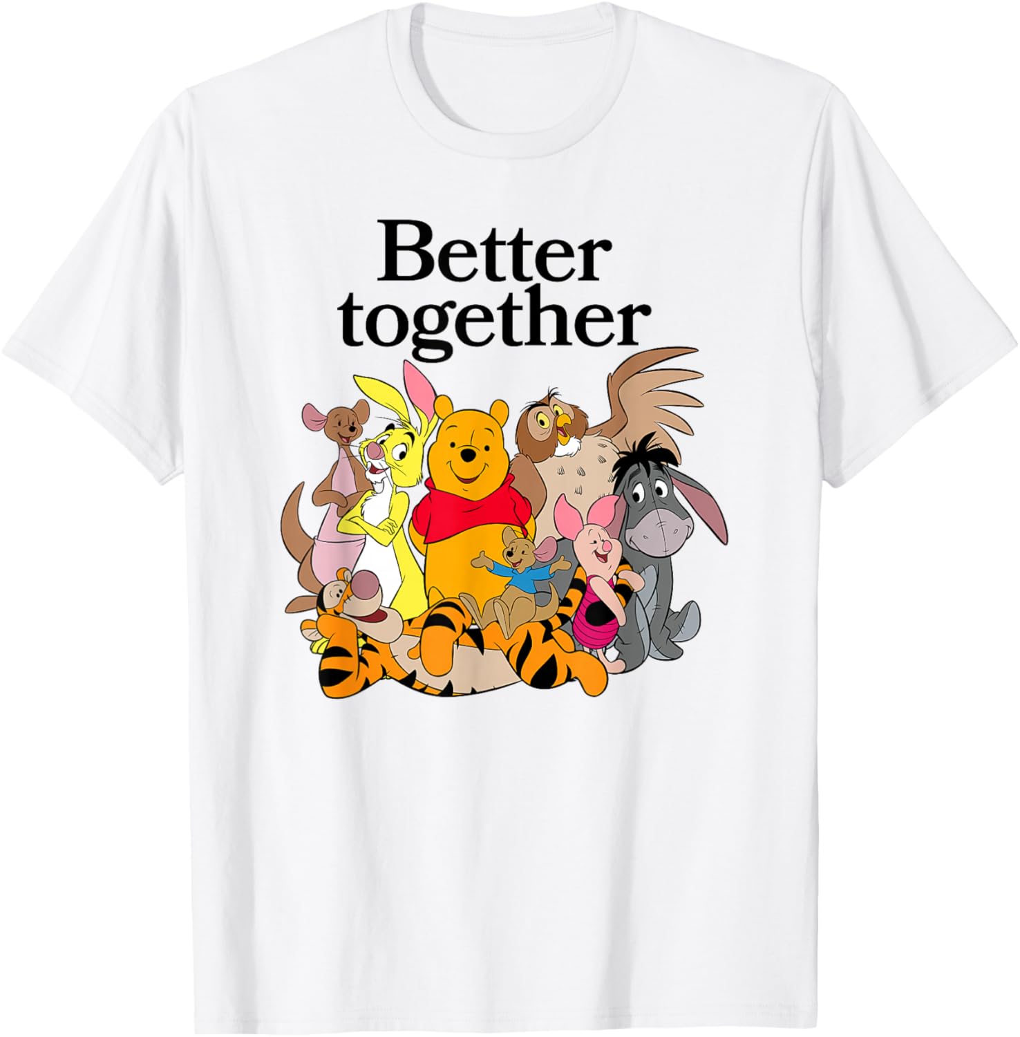 Winnie the Pooh Better Together Friends Group Shot T-Shirt for Fans - 6