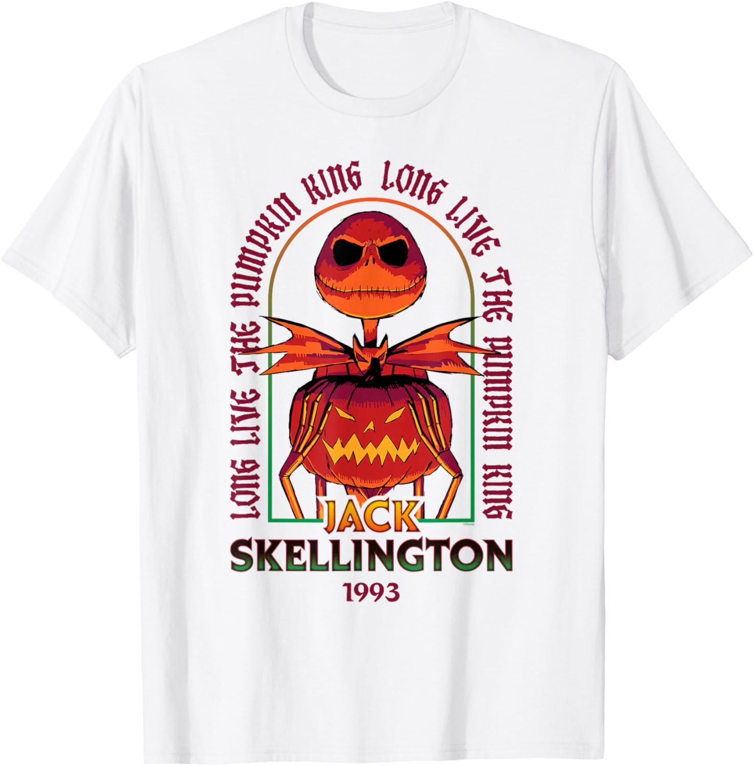 Disney Nightmare Before Christmas Jack T-Shirt 1993 for Fans and Collectors - 8