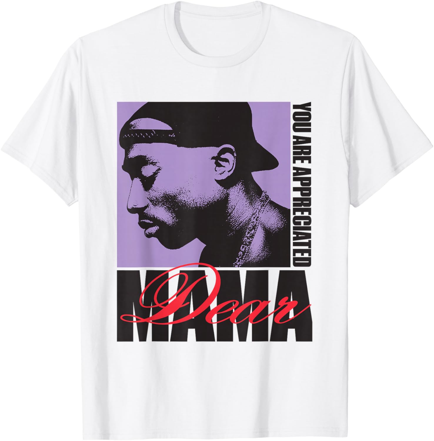 Official Tupac Dear Mama T-Shirt for Music Lovers Clothing and Gifts - 2