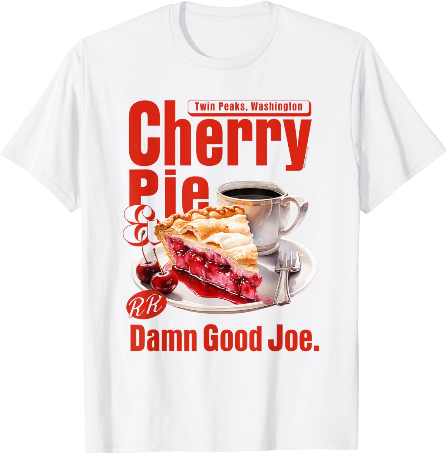 Twin Peaks Cherry Pie and Joe's Diner T-Shirt – Iconic TV Show Apparel - 5