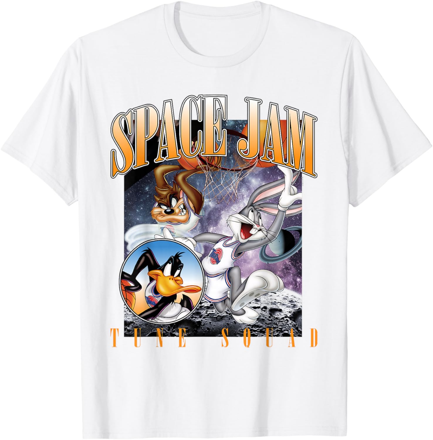Vintage Space Jam Tune Squad T-Shirt for Fans of Classic Basketball Style - 3