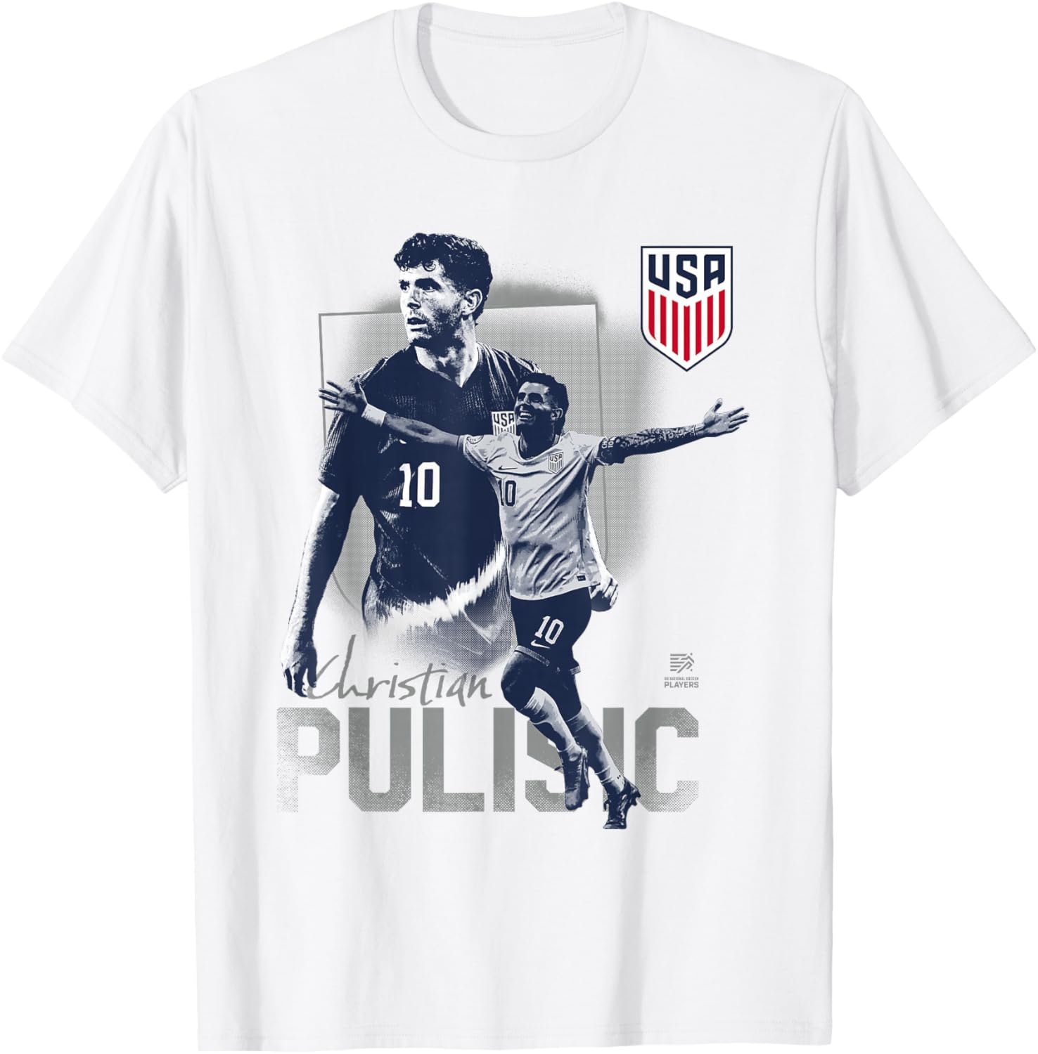Official USMNT Christian Pulisic T-Shirt - Stylish Soccer Apparel - 2