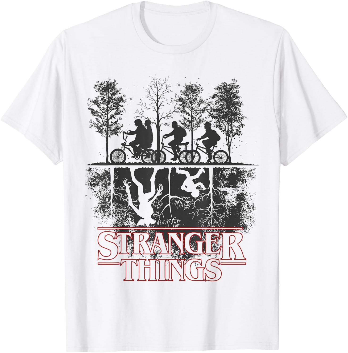 Stranger Things Upside Down Logo T-Shirt - Unisex Fan Apparel - 1