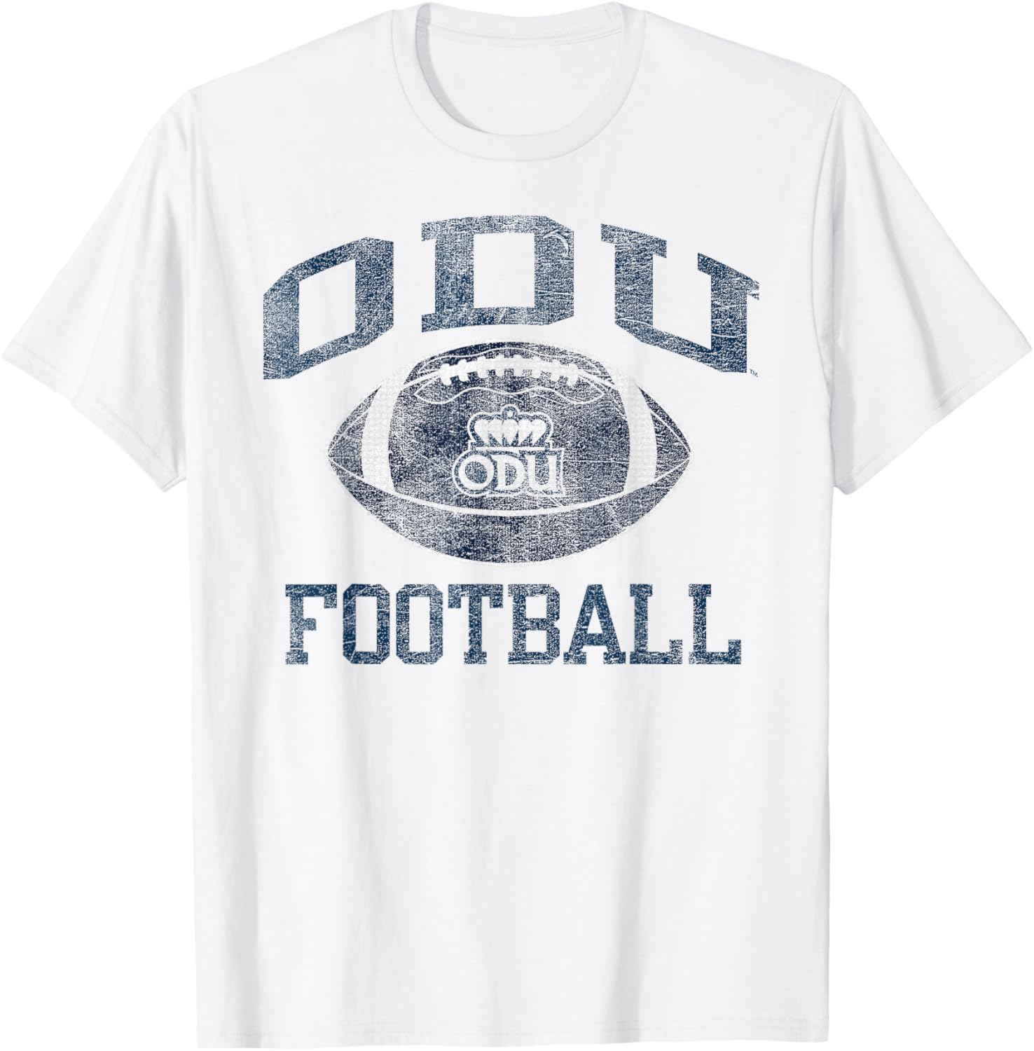 Old Dominion Monarchs Football Intensity White T-Shirt for Fans - 1