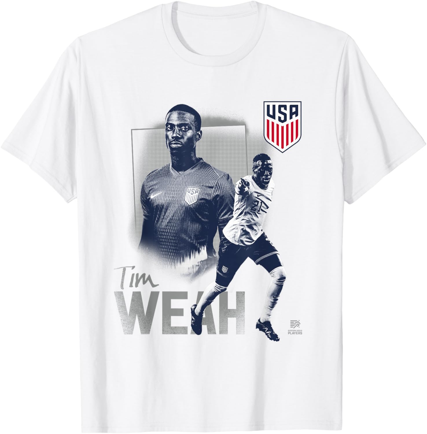 Official USMNT Tim Weah T-Shirt - Officially Licensed Soccer Apparel - 2