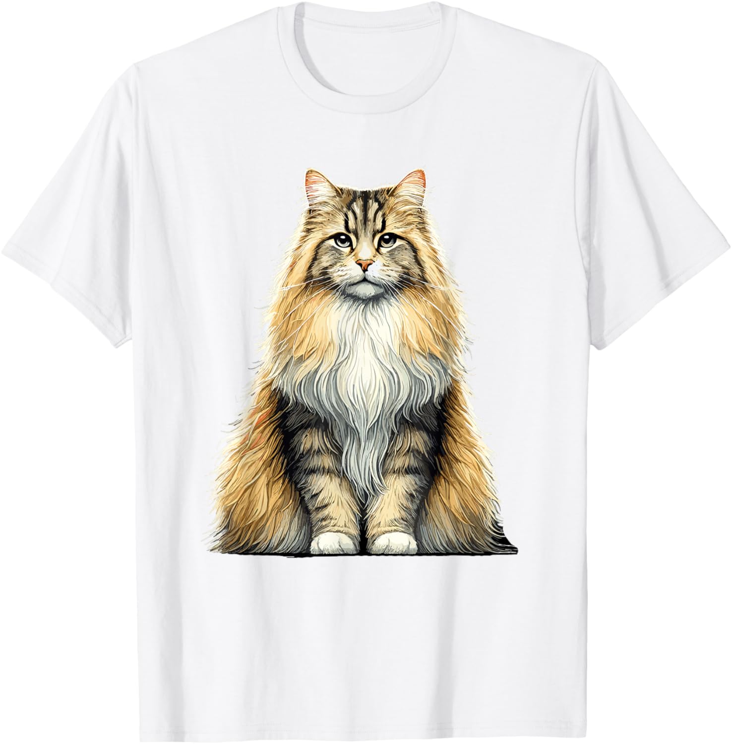 Norwegian Forest Cat T-Shirt for Cat Lovers - Cute and Comfy Design - 10