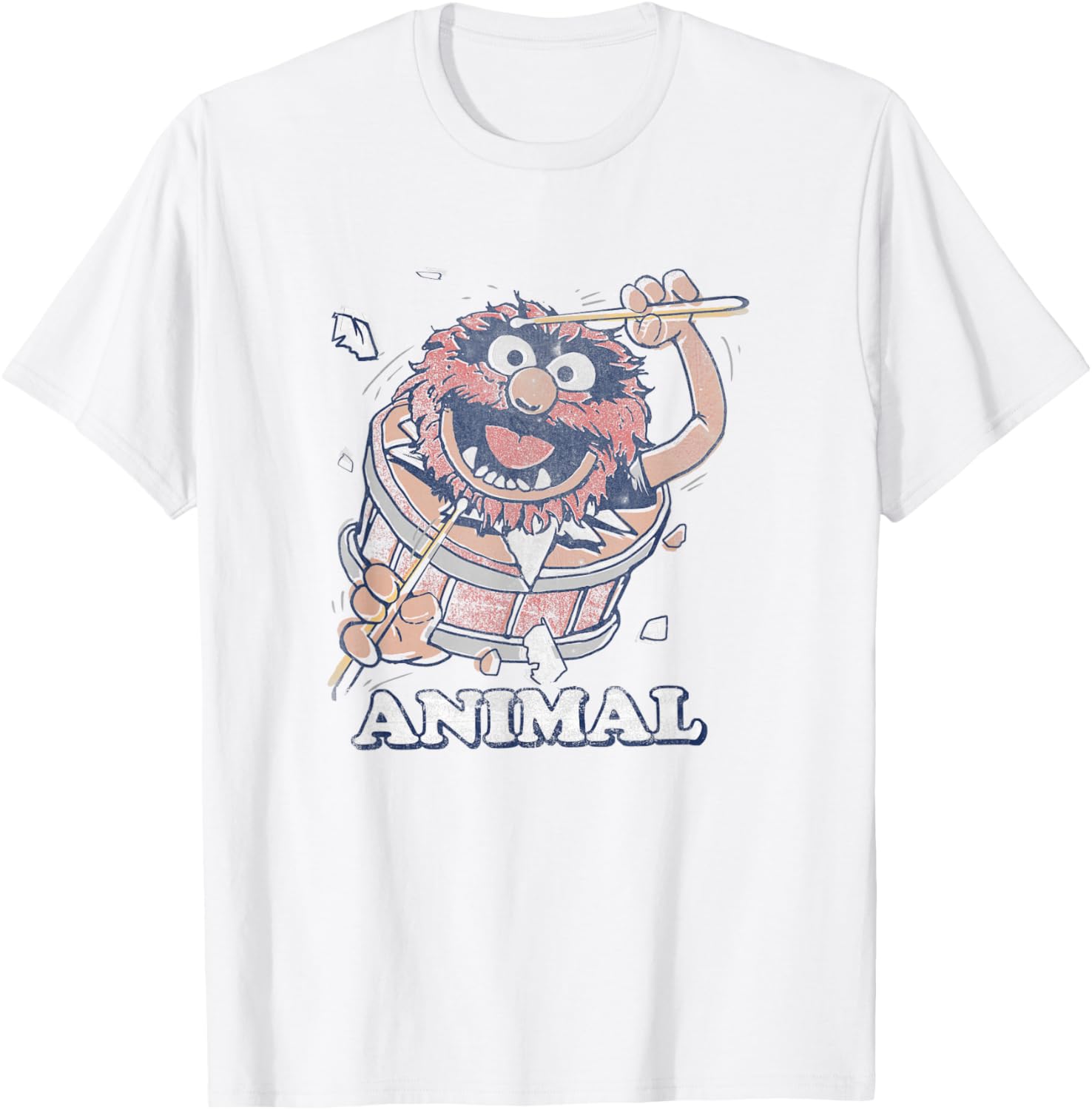 Vintage Disney Muppets Animal Drummer T-Shirt for Fans and Collectors - 1