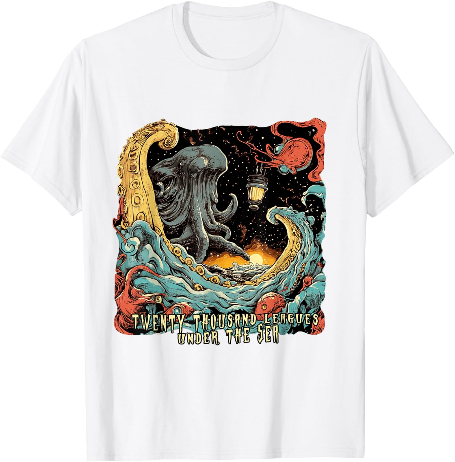Twenty Thousand Leagues Under the Sea T-Shirt for Nautical Adventure Lovers - 3