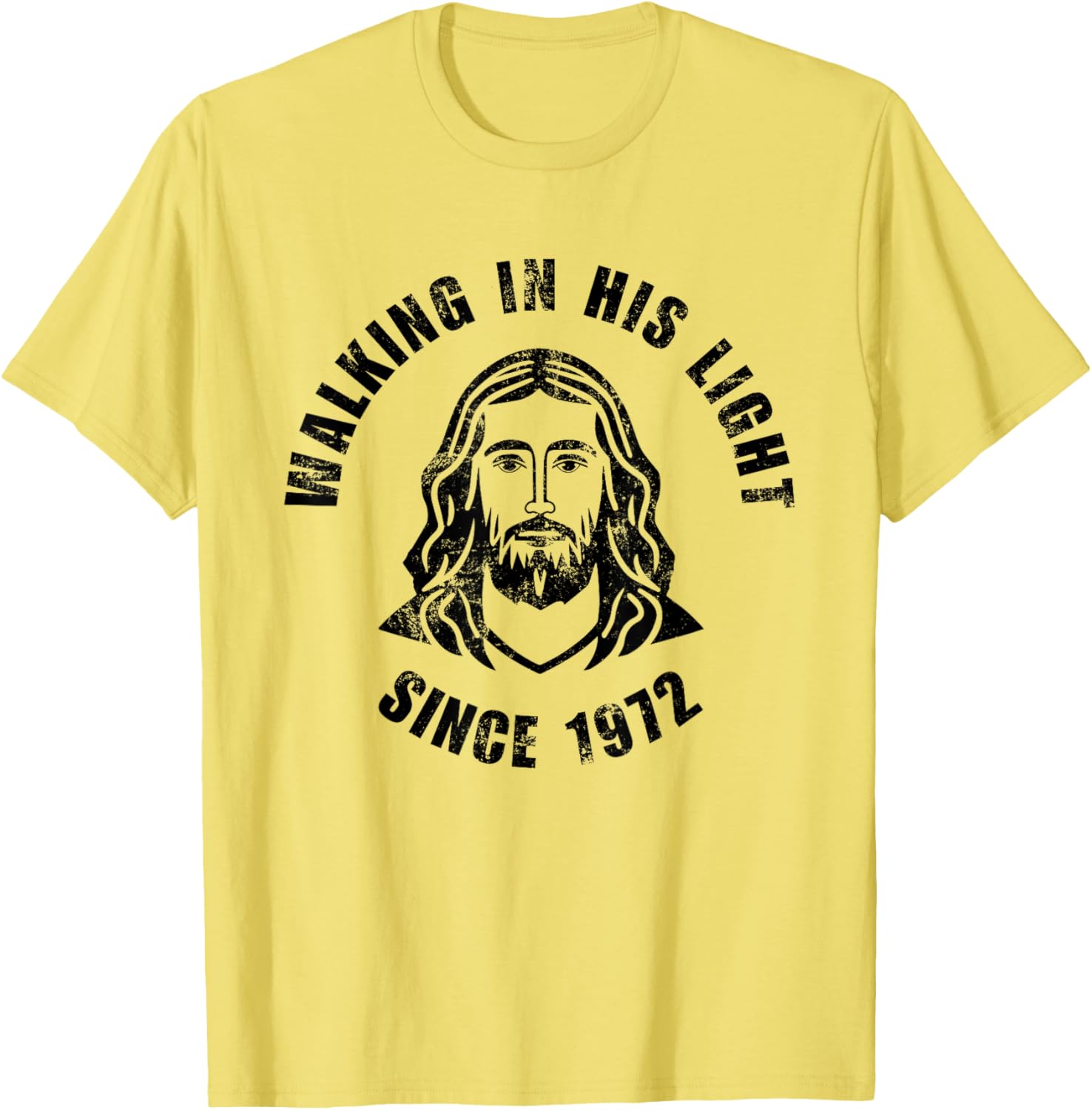Walking In His Light Since 1972 Christian T-Shirt for Positivity - 4