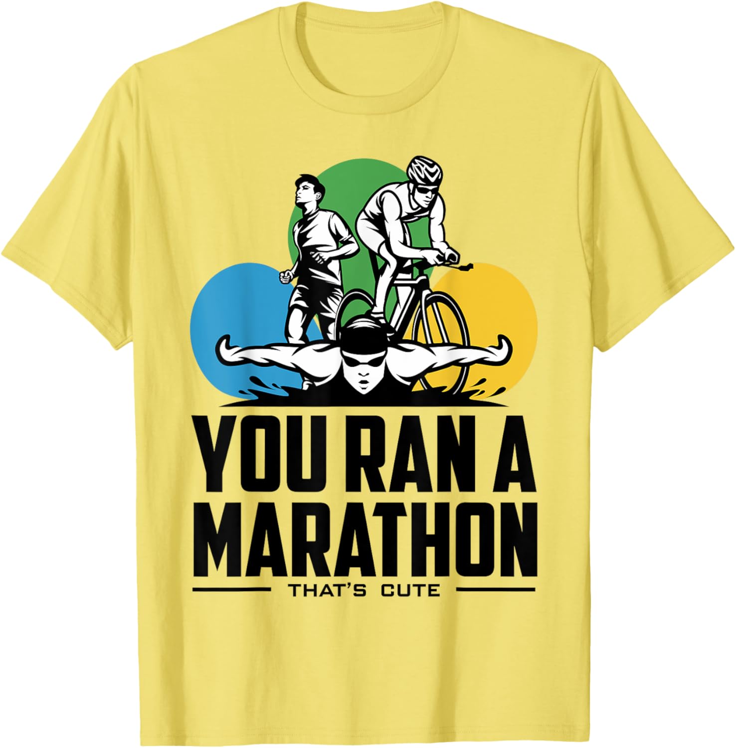 Triathlon Marathoners T-Shirt for Proud Runners | Fun Fitness Tee - 7