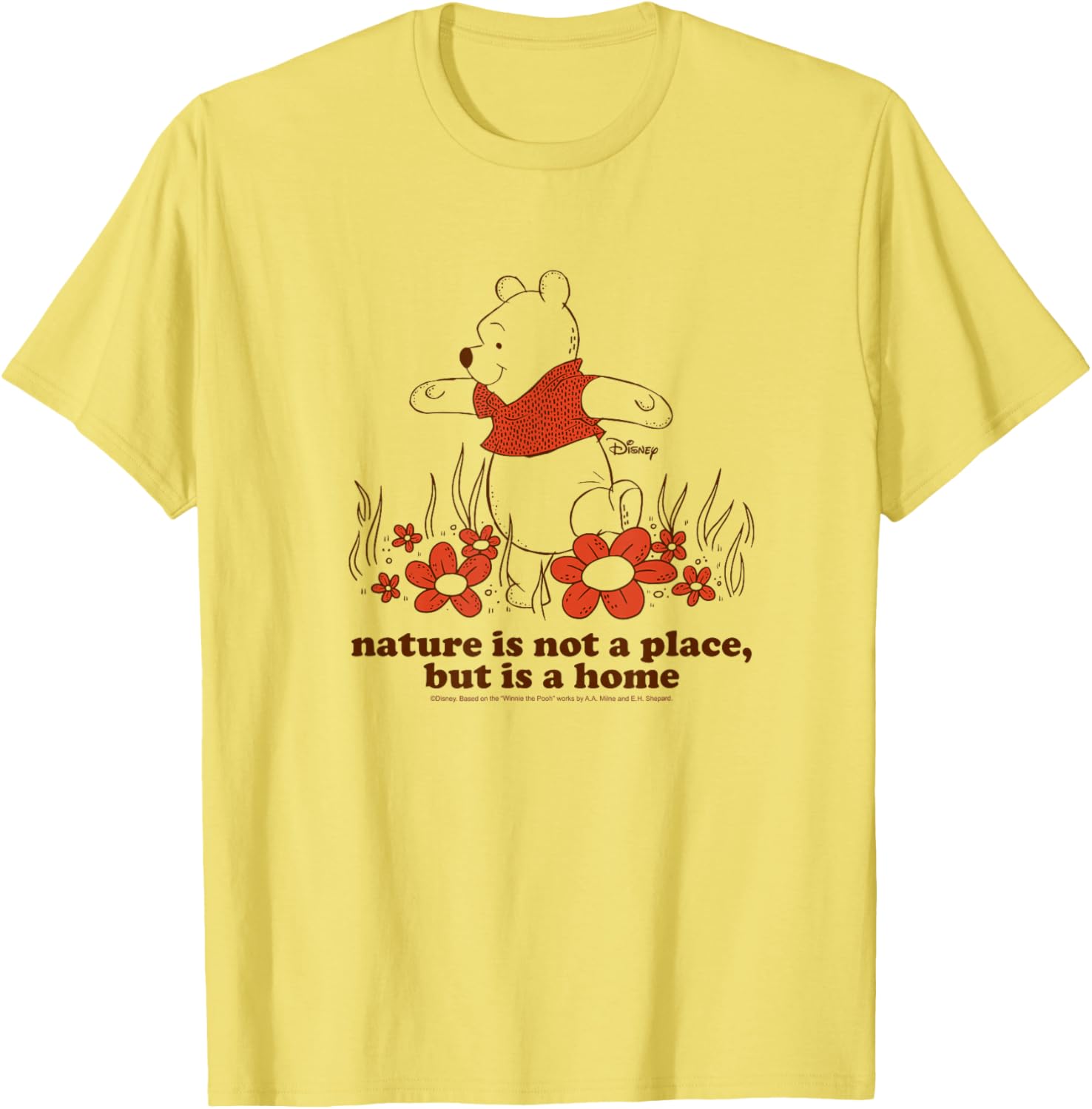 Winnie The Pooh Nature T-Shirt Cozy Home Inspired Apparel for All - 7