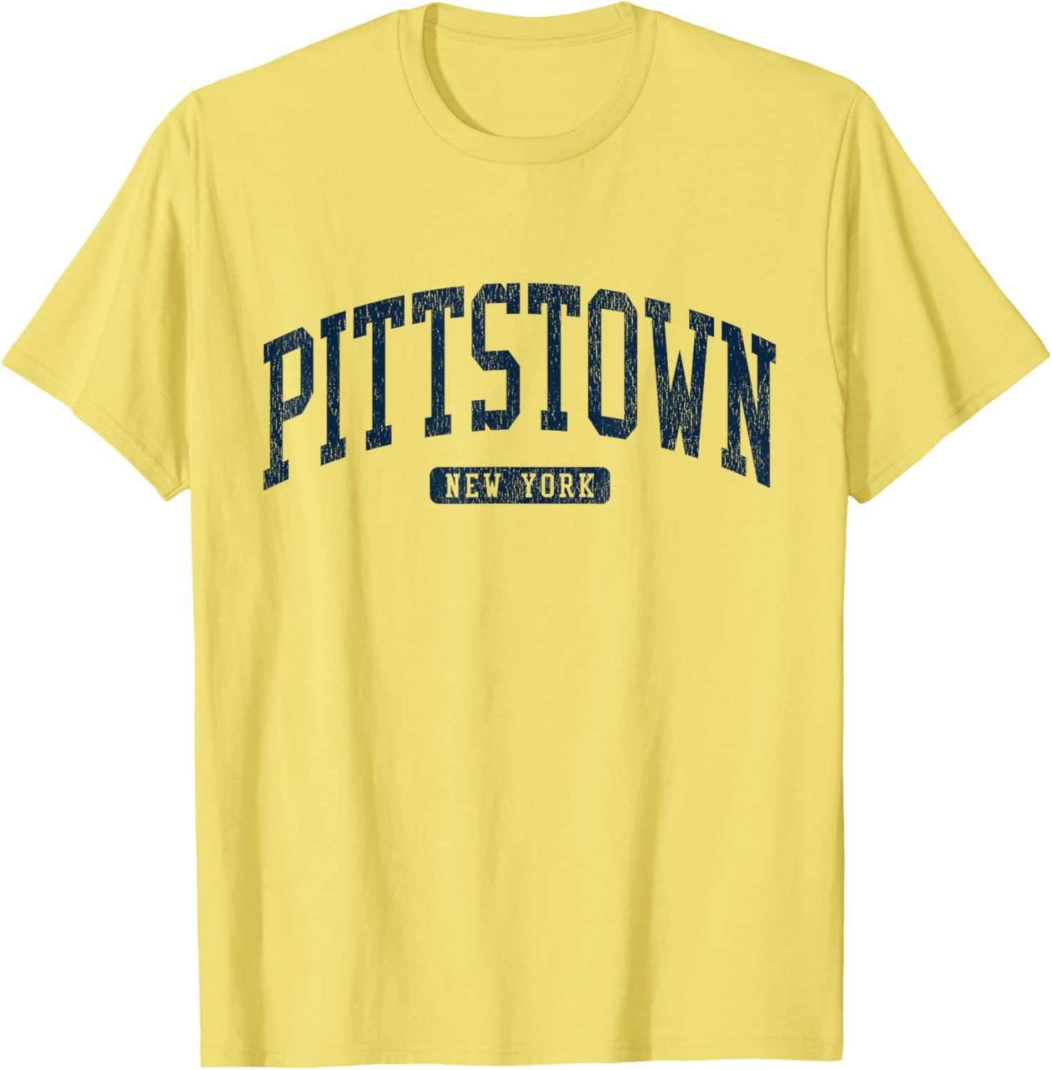 Pittstown NY College Style Blue T-Shirt for Students and Alumni - 13