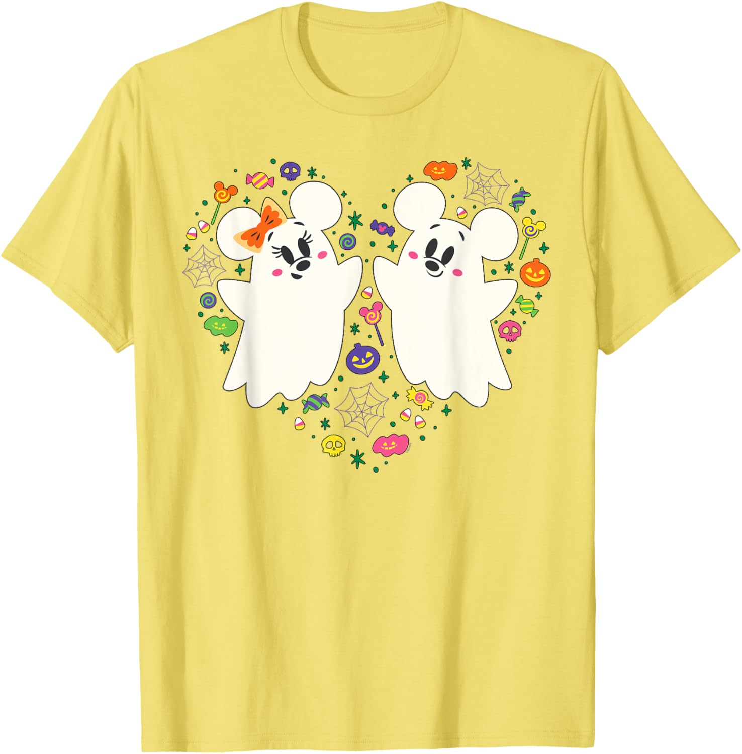 Disney Mickey and Minnie Ghosts Halloween Heart T-Shirt for Kids - 13
