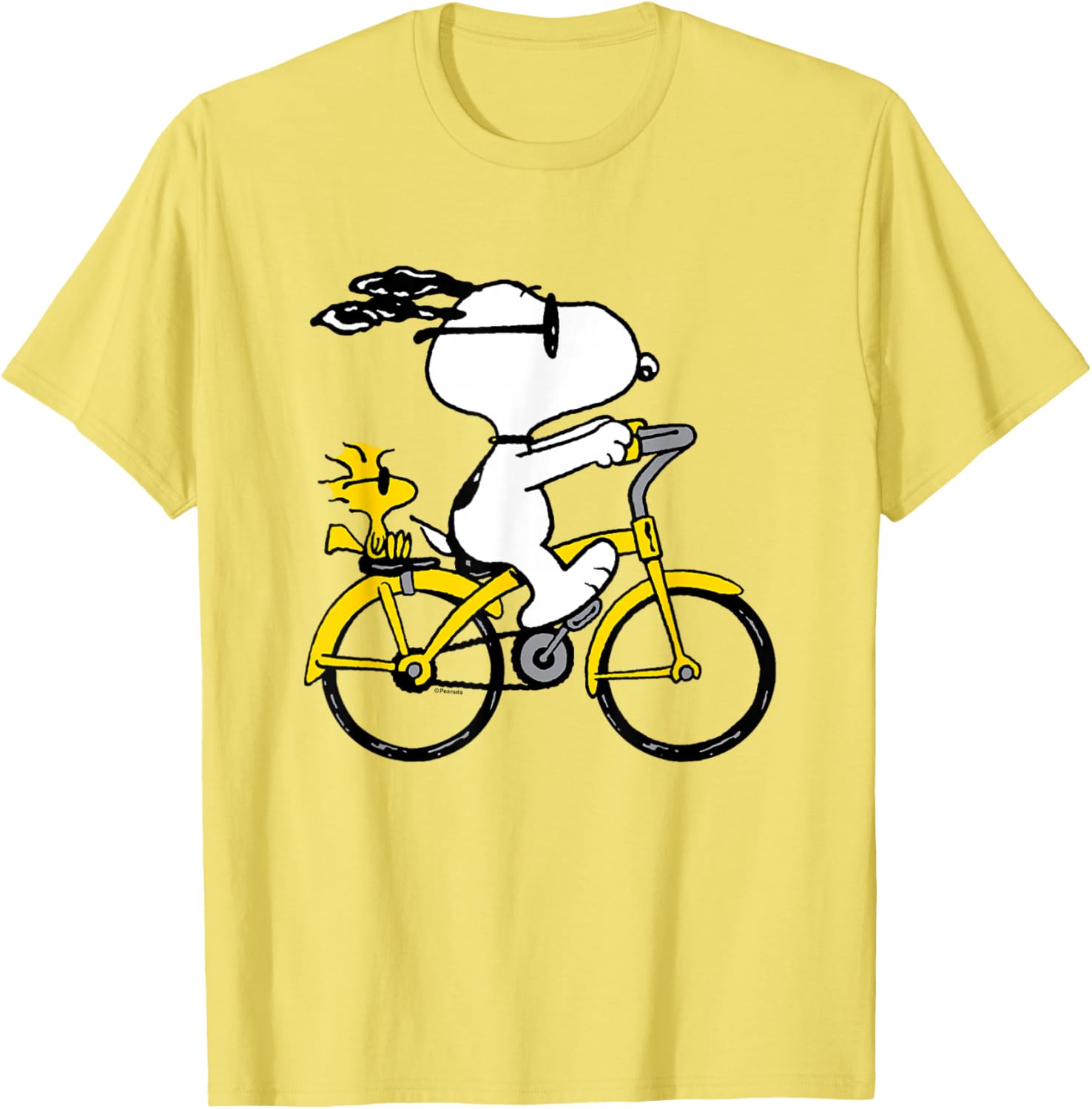 Snoopy and Woodstock Bike Ride T-Shirt for Fun Casual Outfits - 5