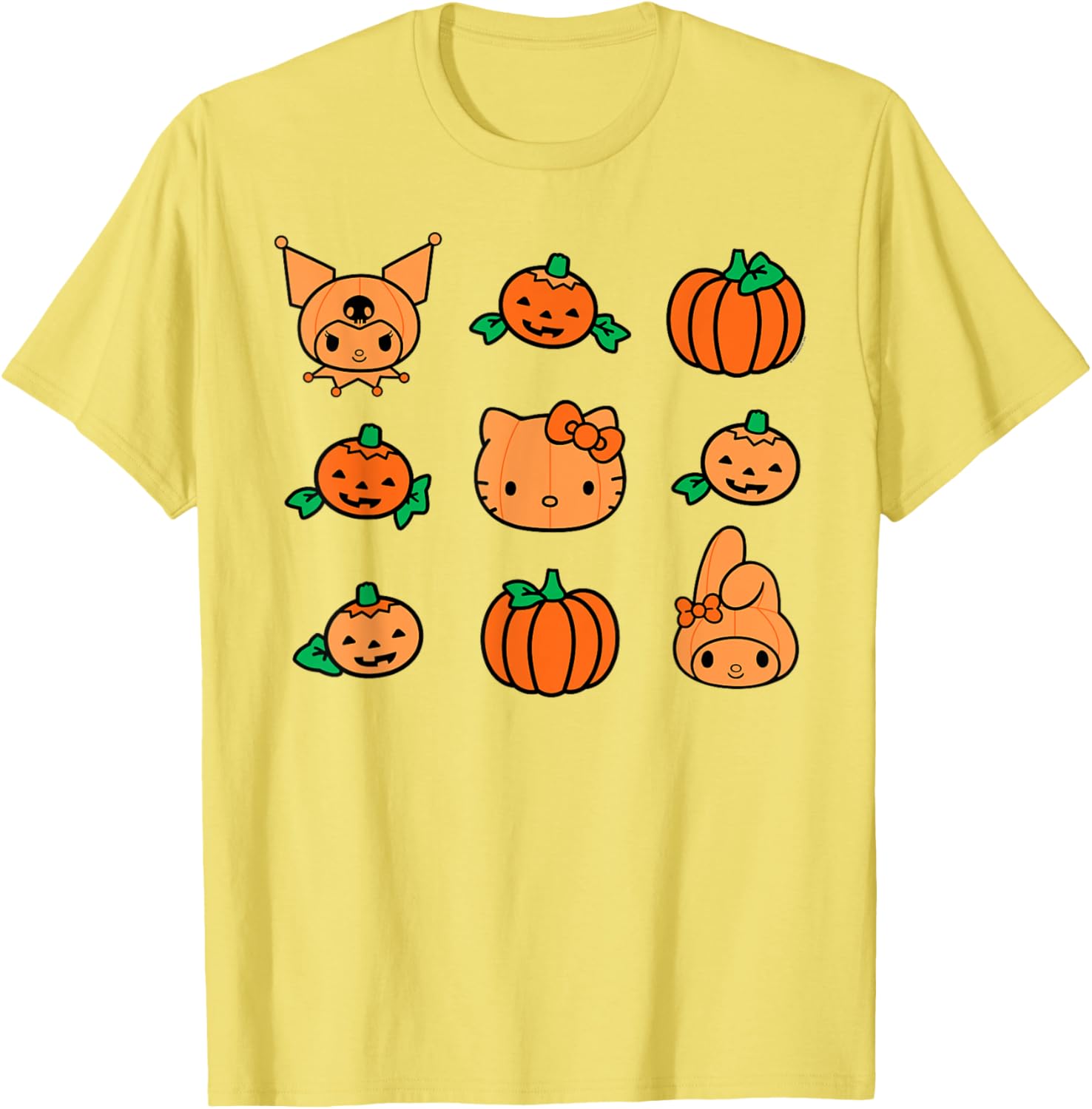 Hello Kitty My Melody Kuromi Pumpkin Halloween T-Shirt for Kids - 14