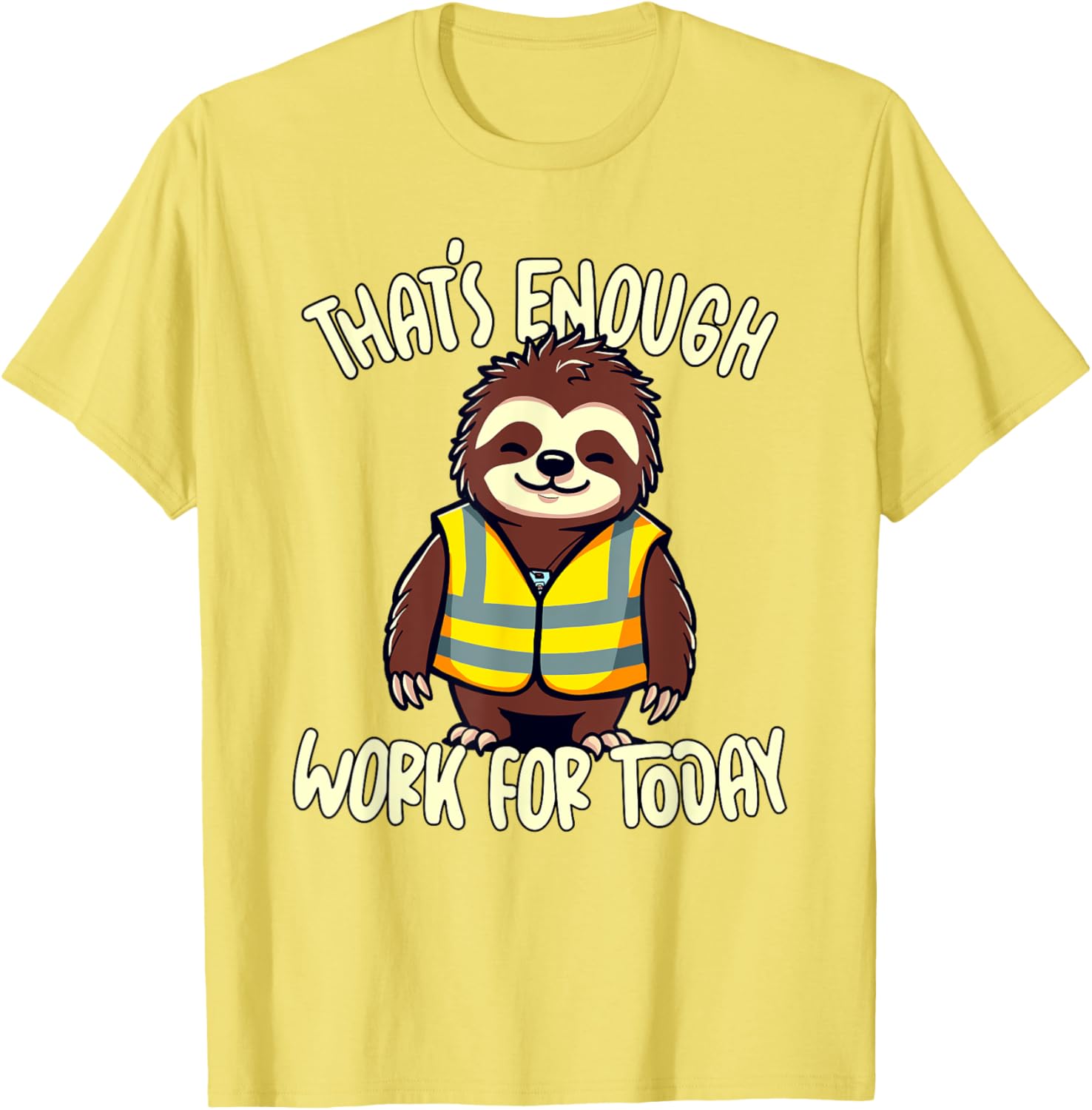 Sloth Lazy Coworker T-Shirt Perfect for a Relaxed Workday Vibes - 8