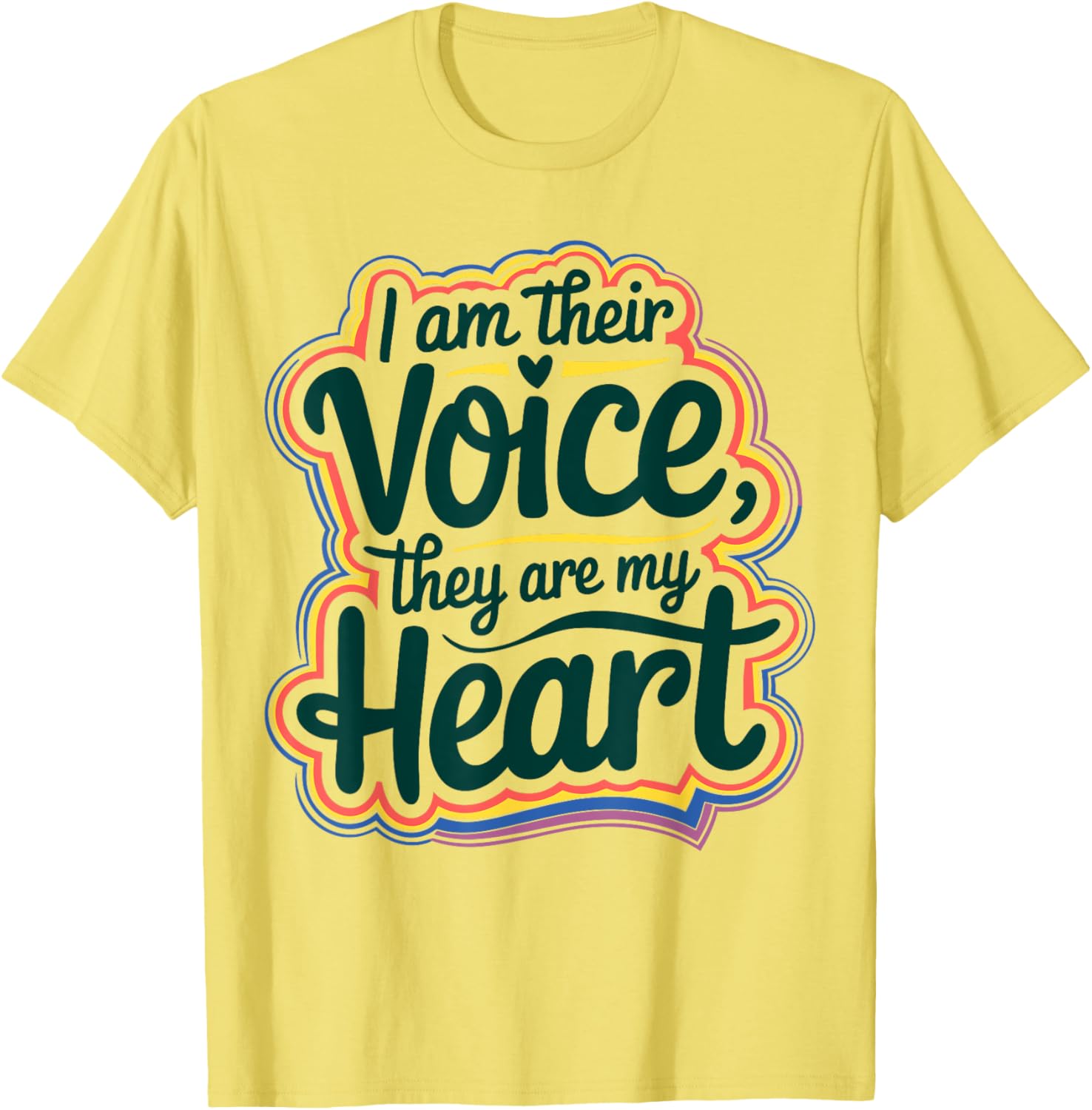 I Am Their Voice They Are My Heart Special Ed Teacher T-Shirt Gift - 12