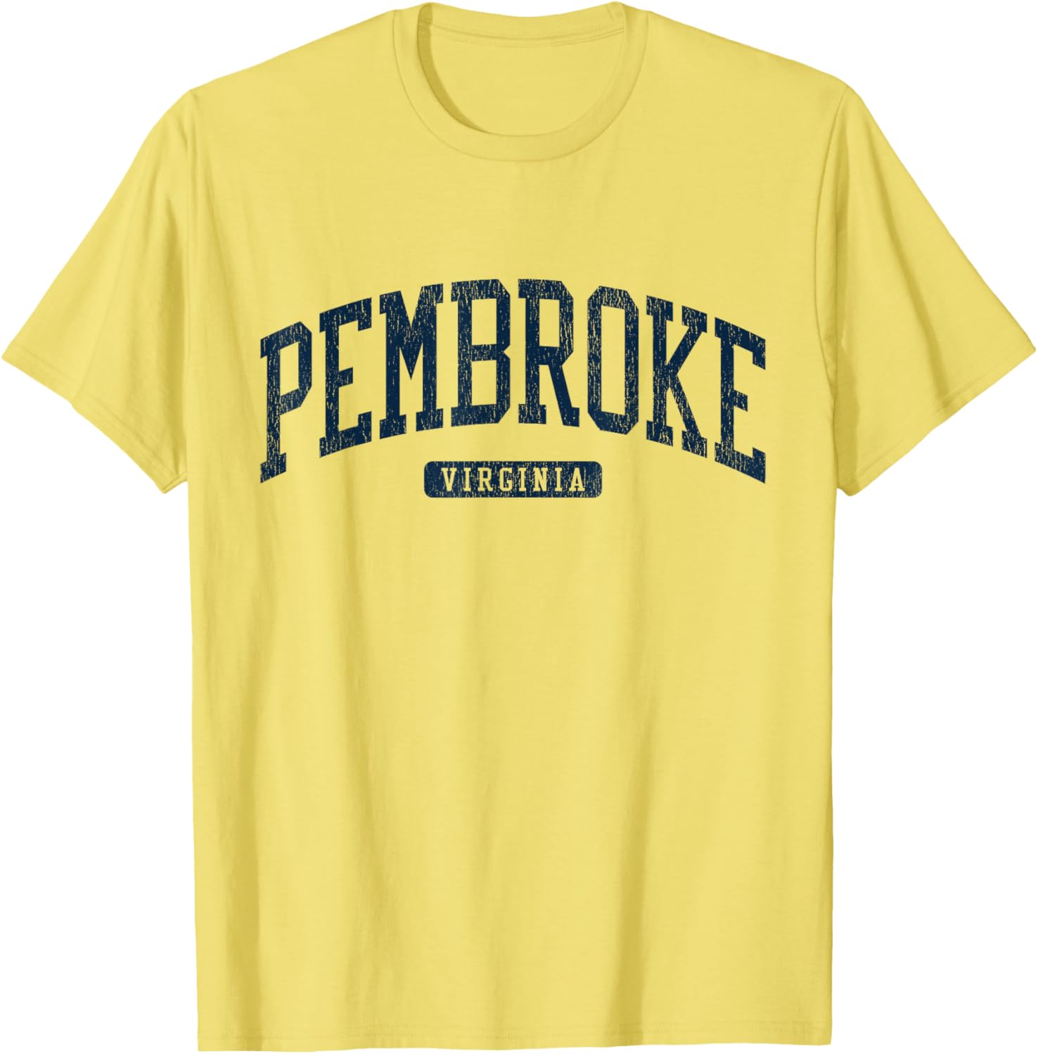 Pembroke Virginia College University Style Blue T-Shirt for Students - 8