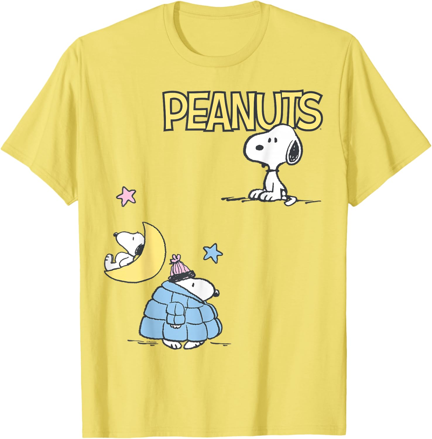 Snoopy Patchwork Puffer Jacket T-Shirt for Fun Fashion Lovers - 3