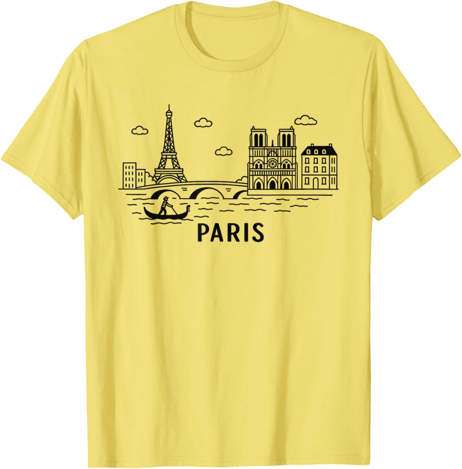 Paris Skyline Eiffel Tower T-Shirt France Souvenir Gift for Travelers - 8