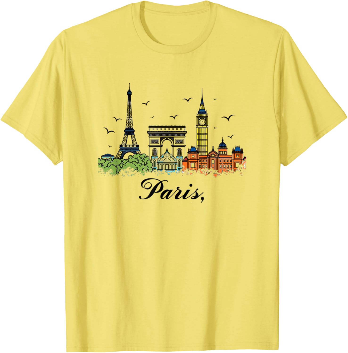 Vintage Eiffel Tower Paris T-Shirt Je T'aime Retro Style Souvenir Wear - 8
