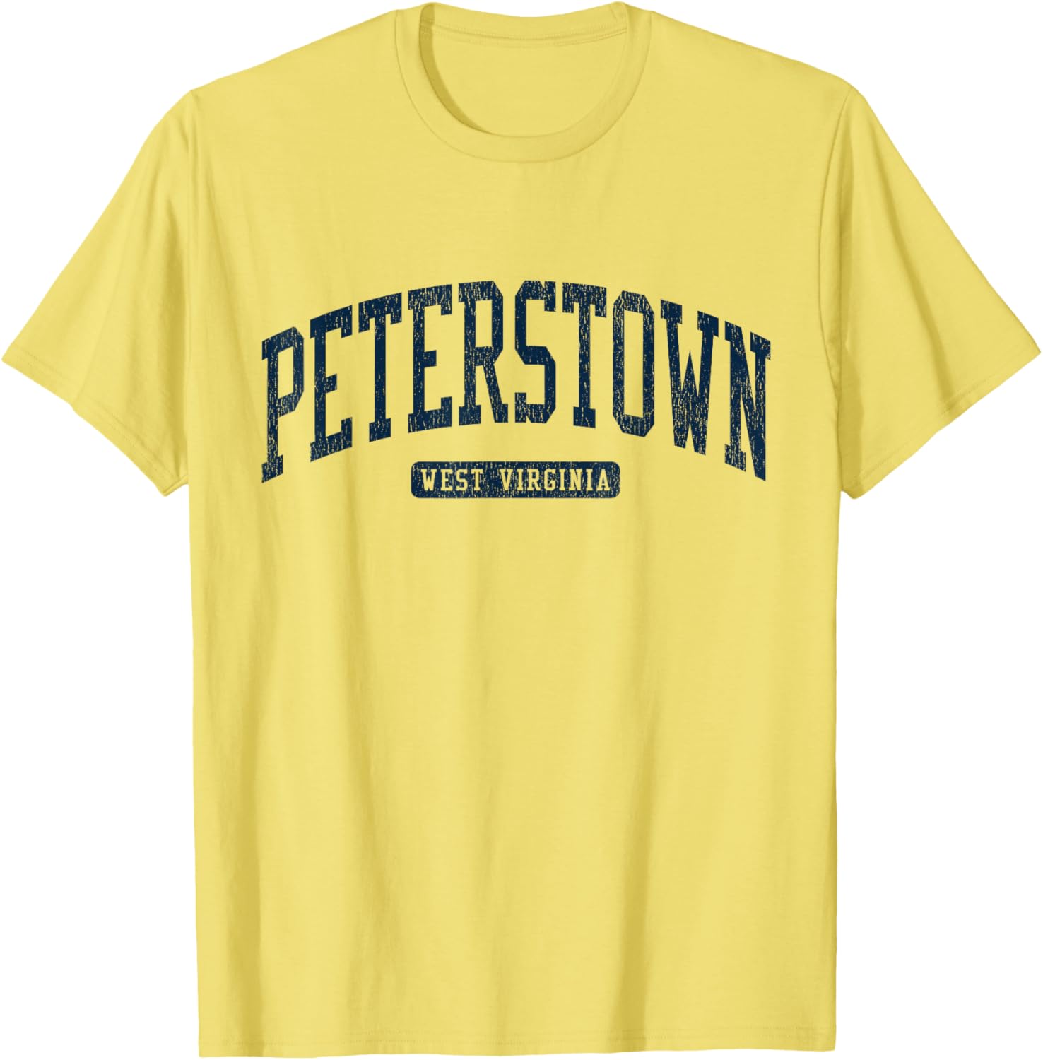 Peterstown WV College University Blue T-Shirt for Students and Alumni - 3