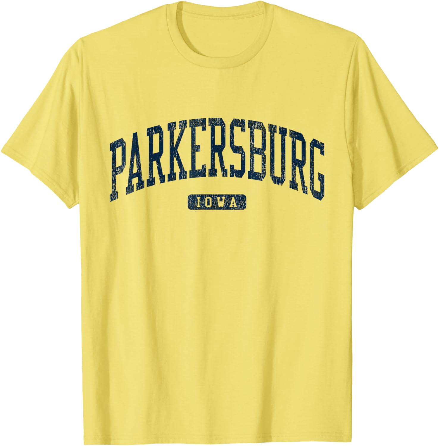 Stylish Blue Parkersburg Iowa College T-Shirt for Students and Alumni - 9