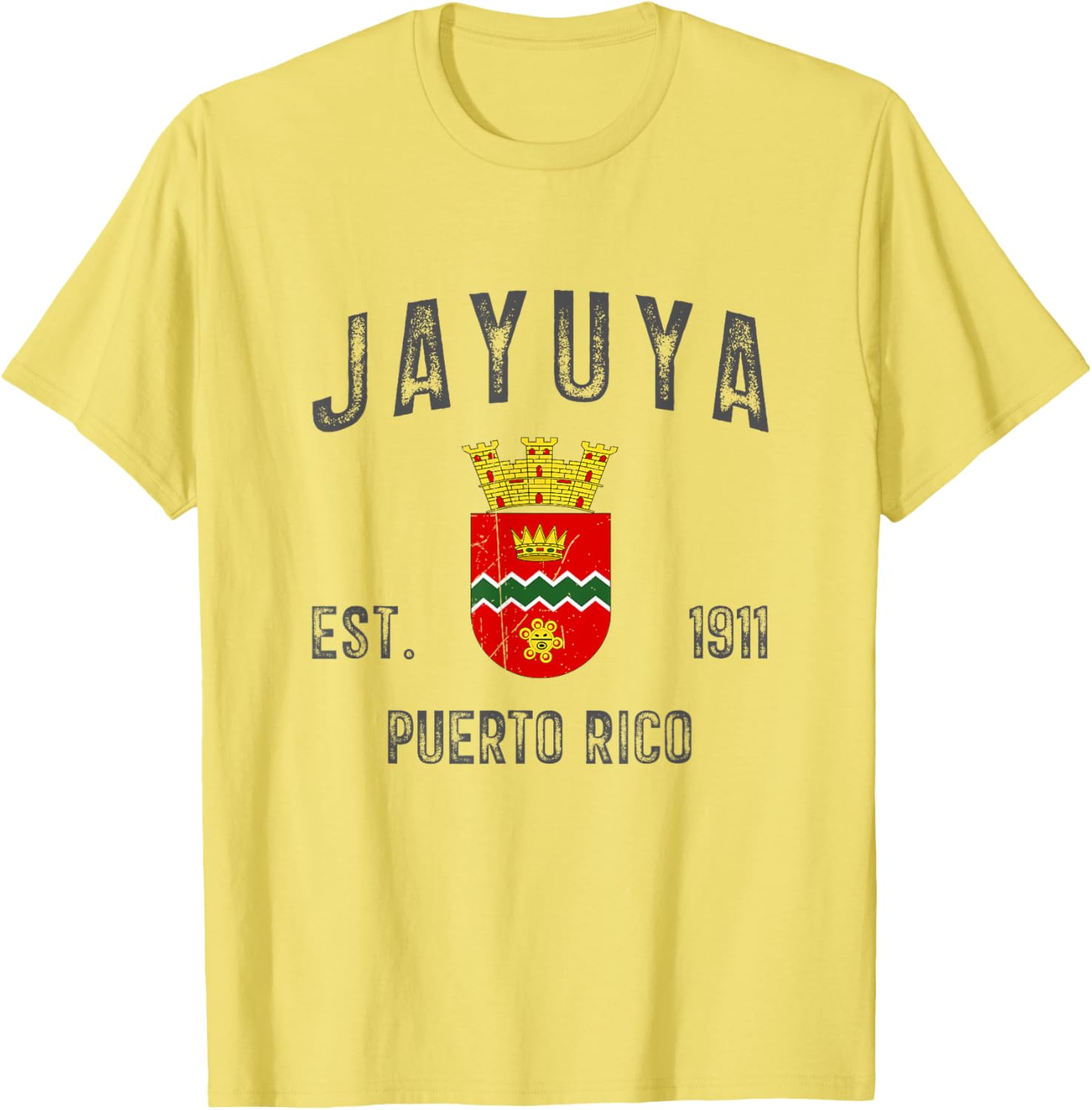 Vintage Jayuya Puerto Rico Flag T-Shirt Established 1911 for Proud Islanders - 10