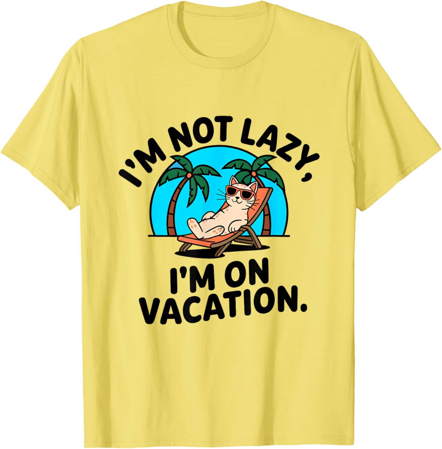 Funny Cat I'm Not Lazy T-Shirt for Cat Lovers and Kitty Moms & Dads - 5