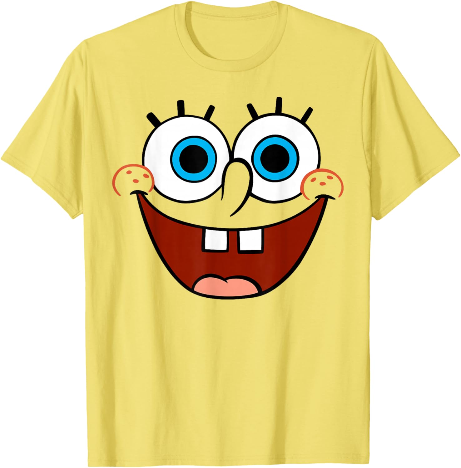 Spongebob SquarePants Fun Smiling Face Large T-Shirt for Kids and Adults - 5