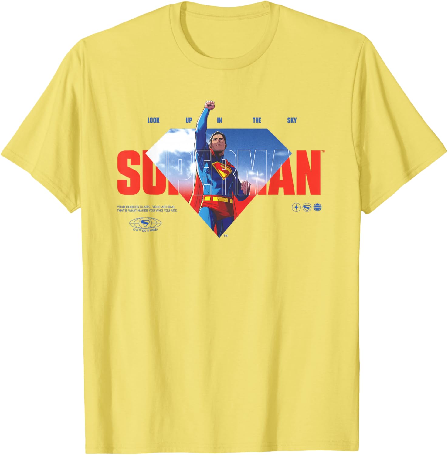 Superman Up In The Sky T-Shirt for Fans - Stylish Apparel for All - 1