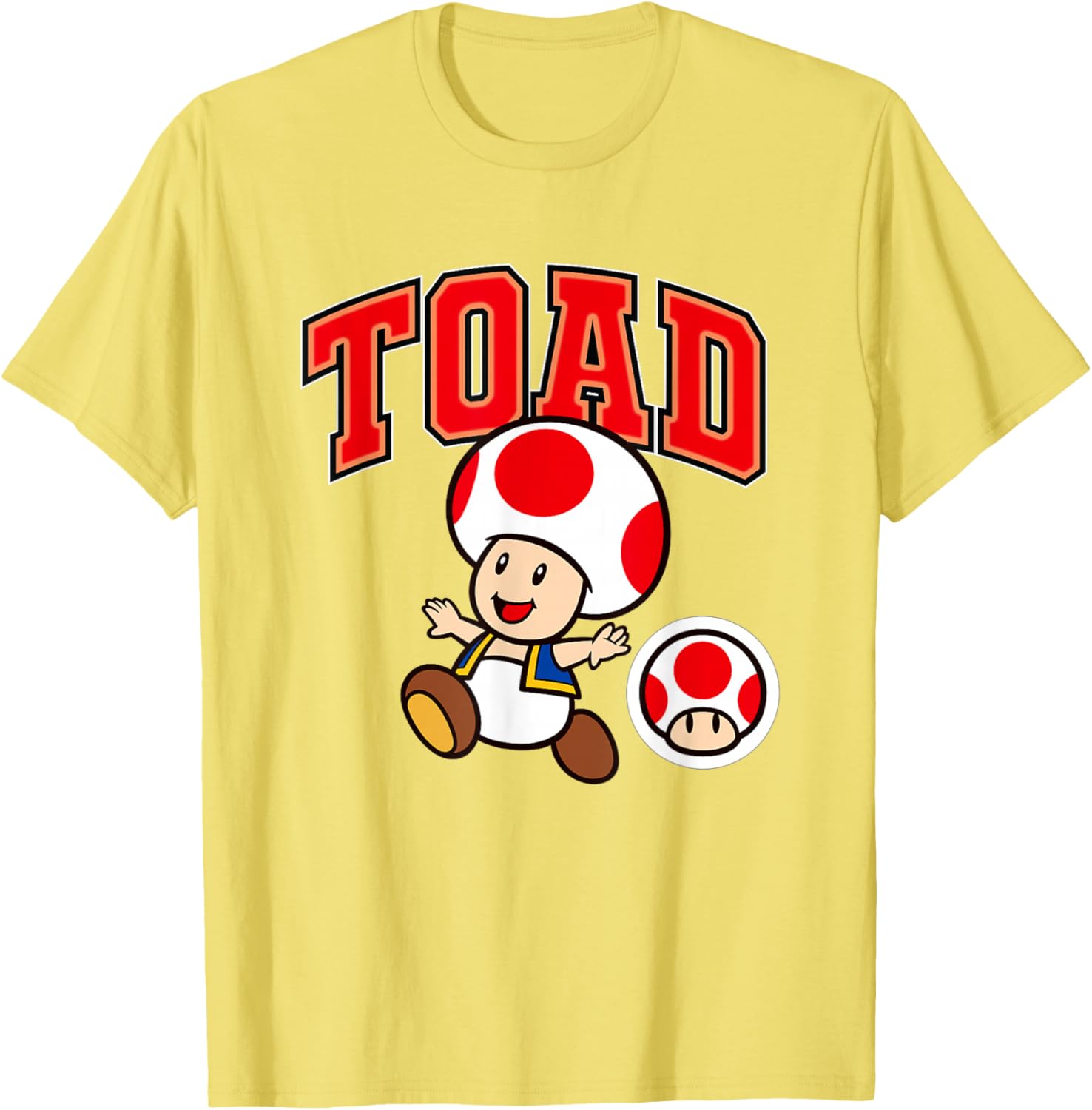 Super Mario Toad Collegiate Style T-Shirt for Fun Gaming Fashion - 6
