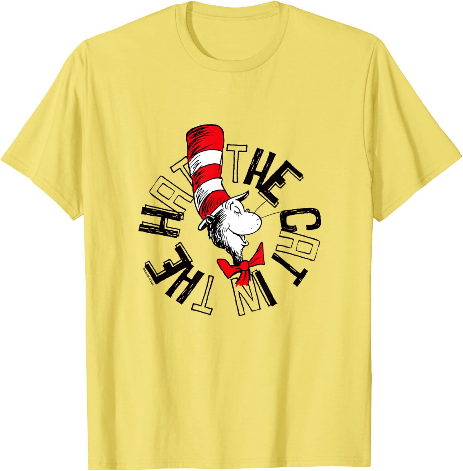Official Cat in the Hat Circle Logo T-Shirt for Fun and Style - 1
