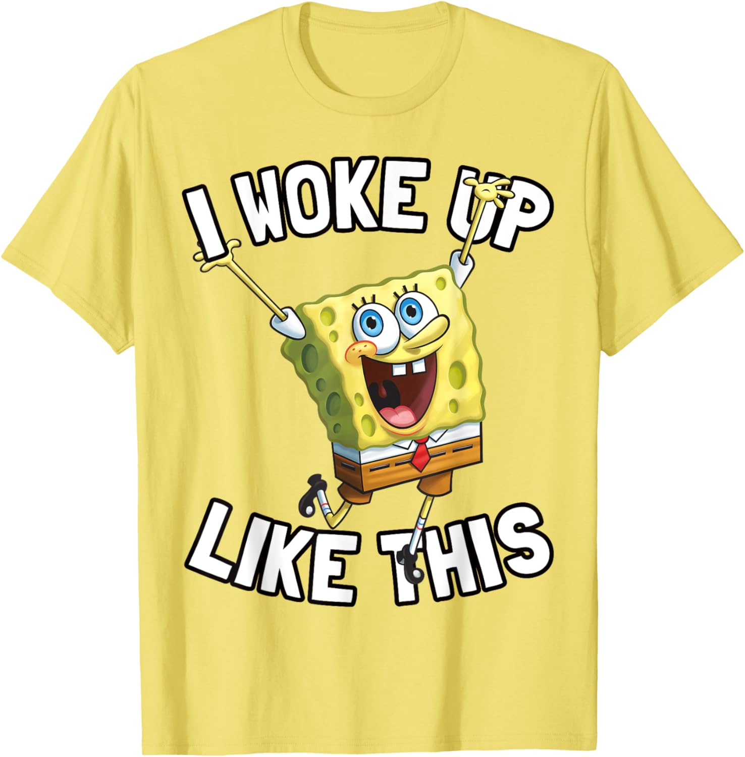 SpongeBob SquarePants I Woke Up Like This T-Shirt for Fun Fans - 3