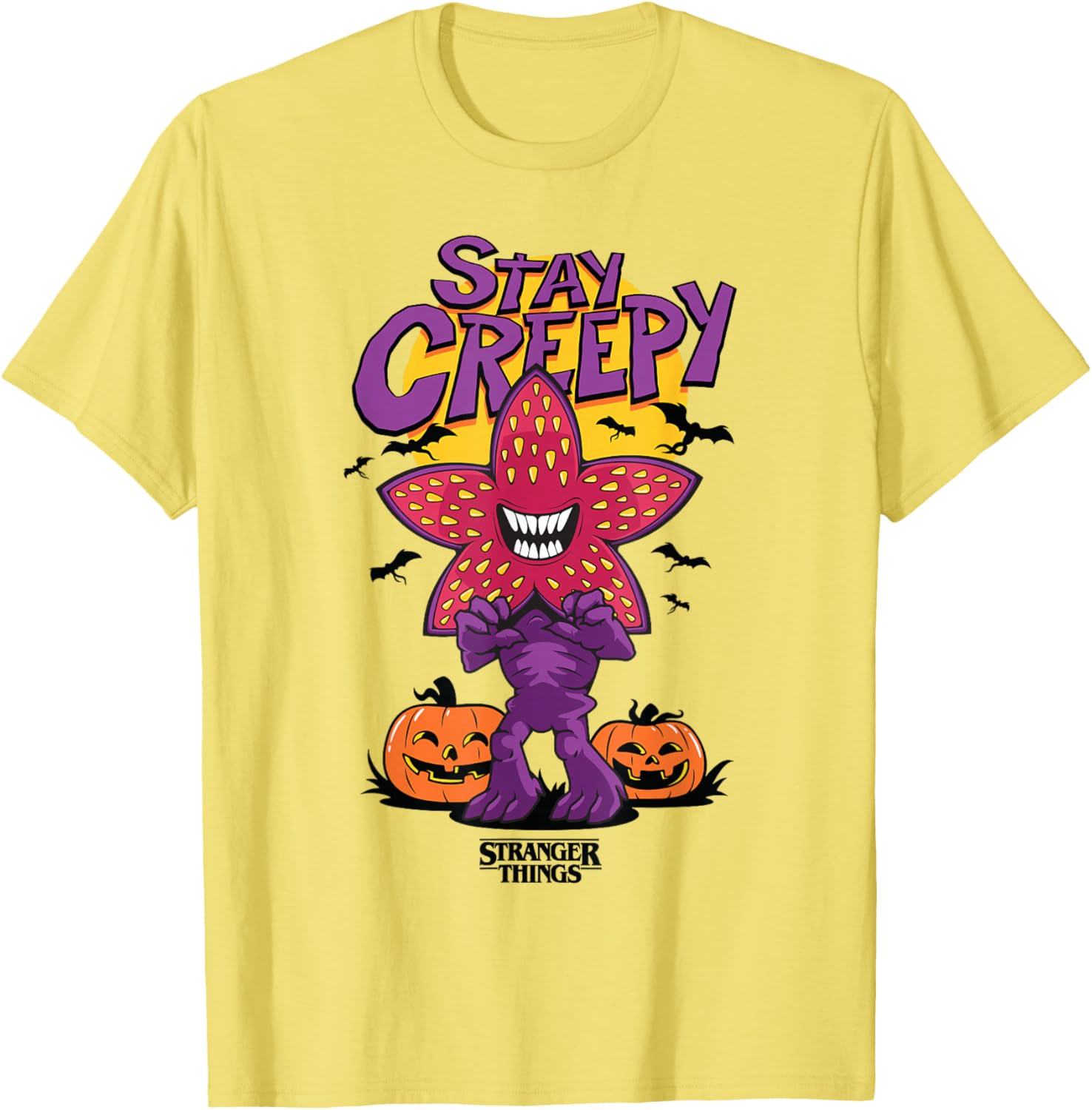 Stay Creepy Cute Demogorgon Smile Poster T-Shirt for Stranger Things Fans - 3