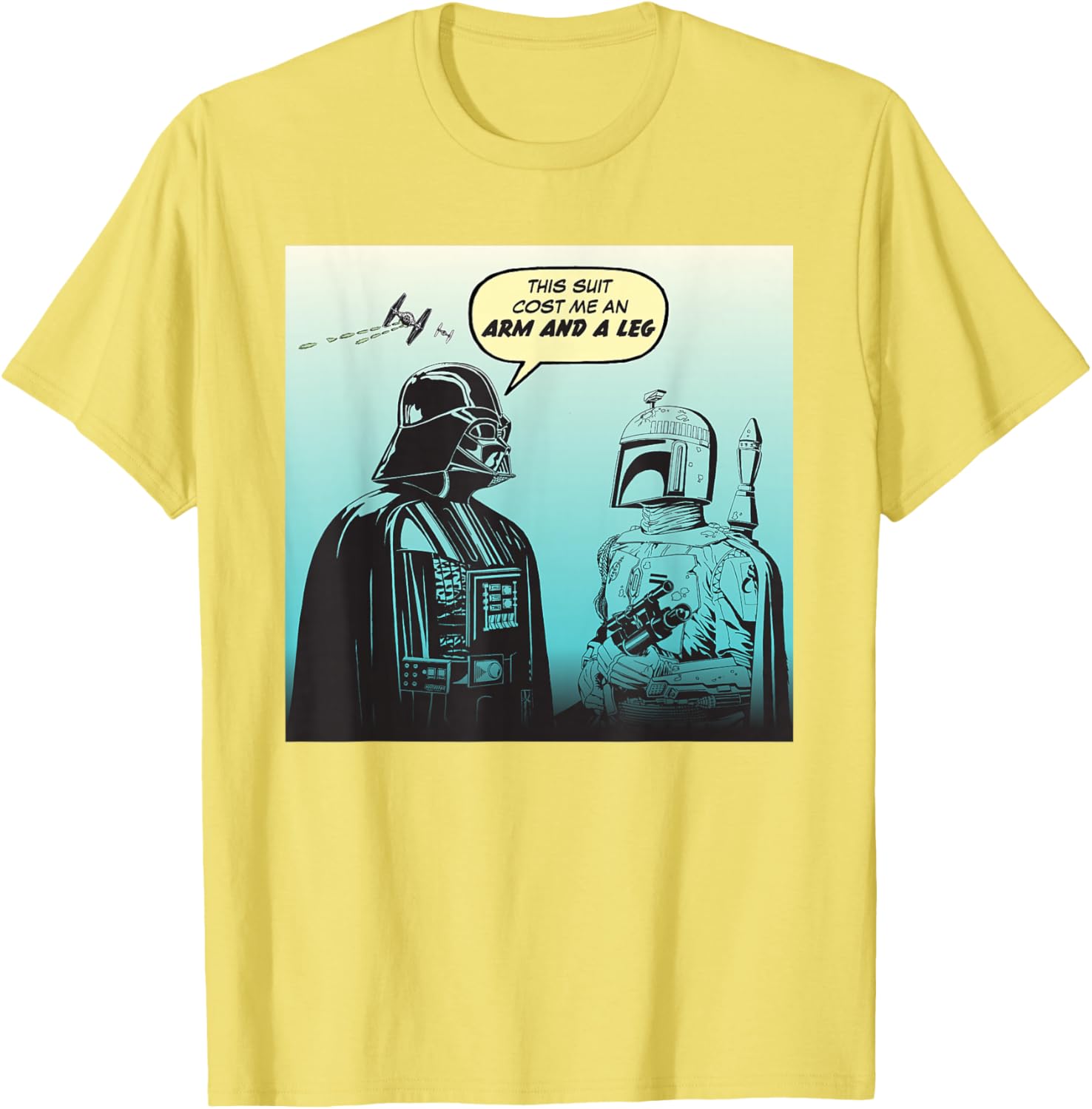 Star Wars Funny Darth Vader and Boba Fett Comic T-Shirt for Fans - 6