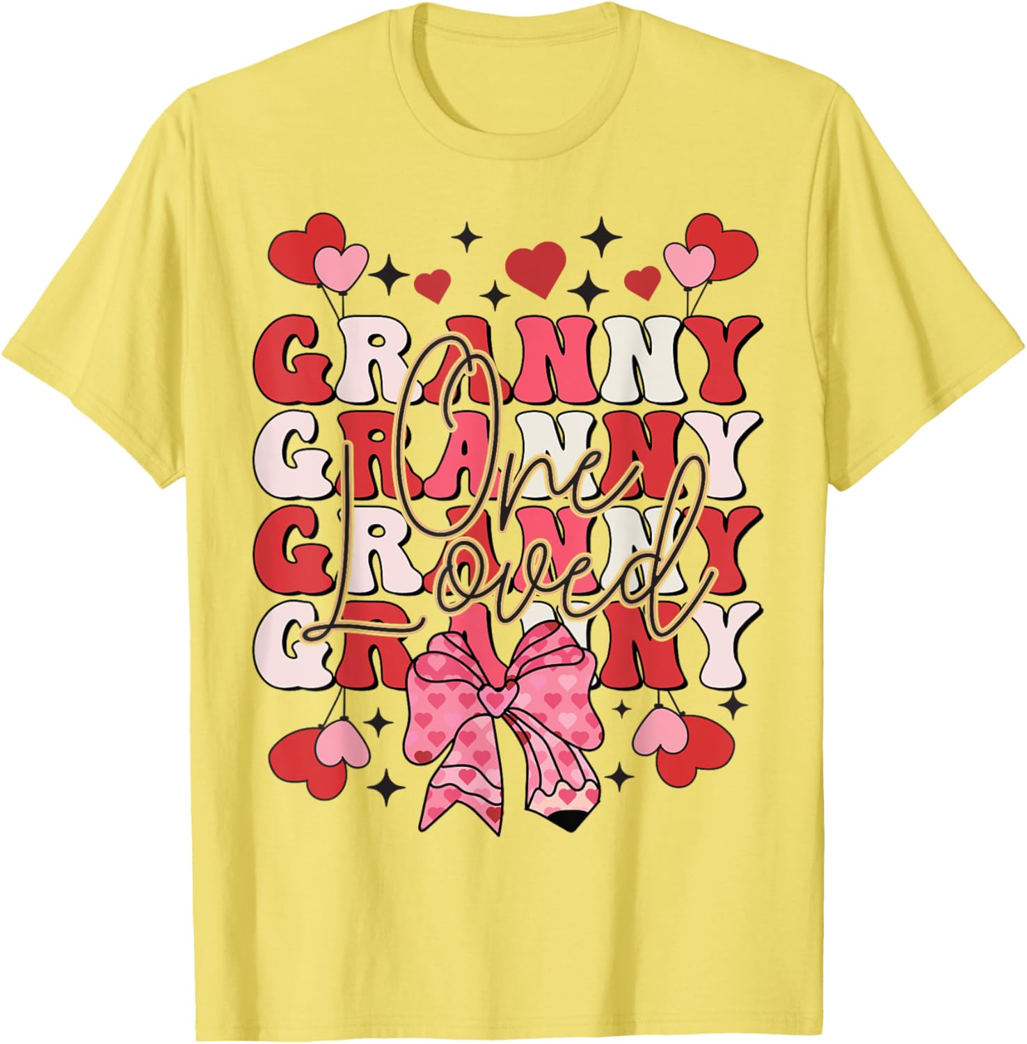 One Loved Granny Valentine's Day T-Shirt for Grandma - Cute Gift Idea - 2
