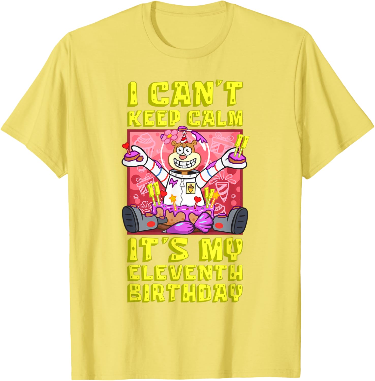 Sandy Birthday Shirt - Mademark x SpongeBob 11th Birthday Gift T-Shirt - 7