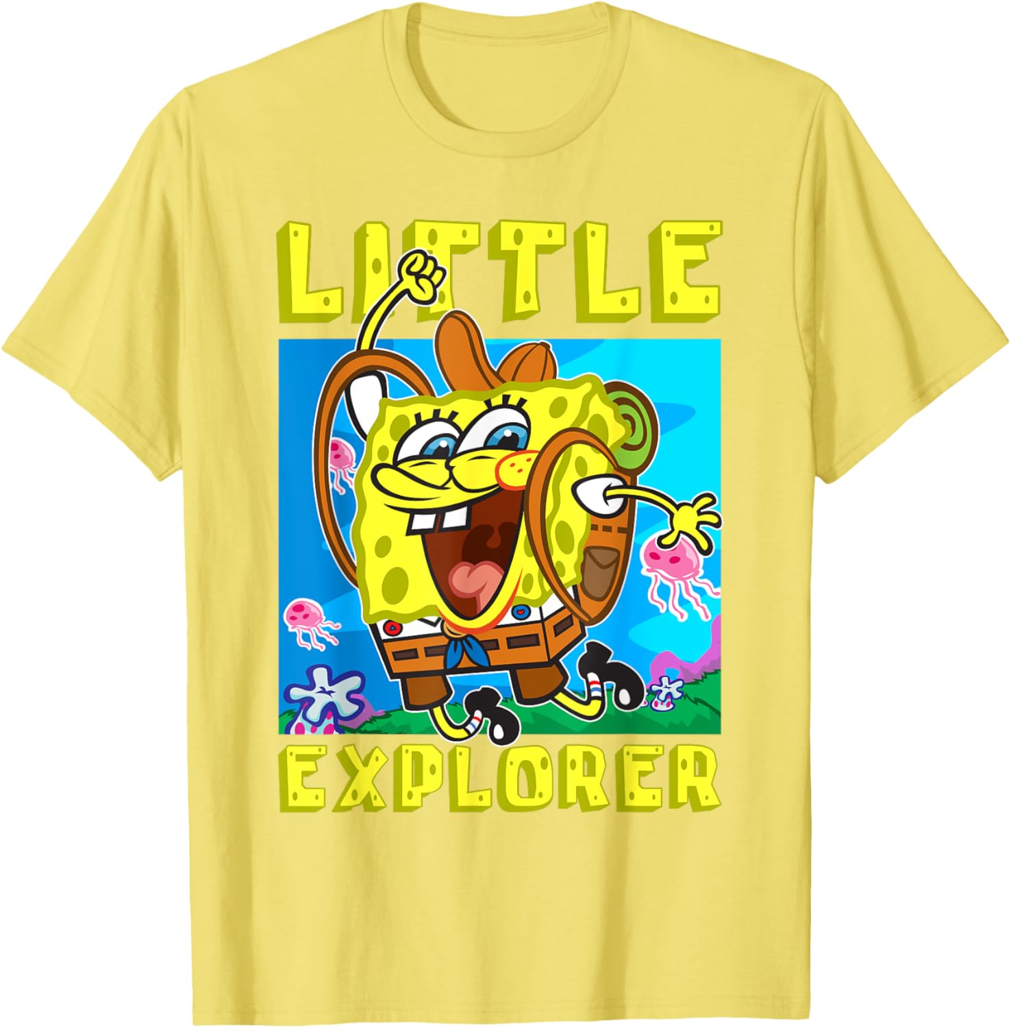 SpongeBob Little Explorer Funny Boys Gift T-Shirt for Christmas Birthday - 7