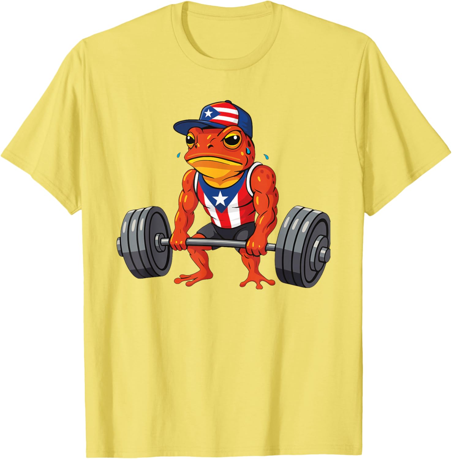 Taino Coqui Frog Gym Training T-Shirt with Puerto Rico Flag Design - 11