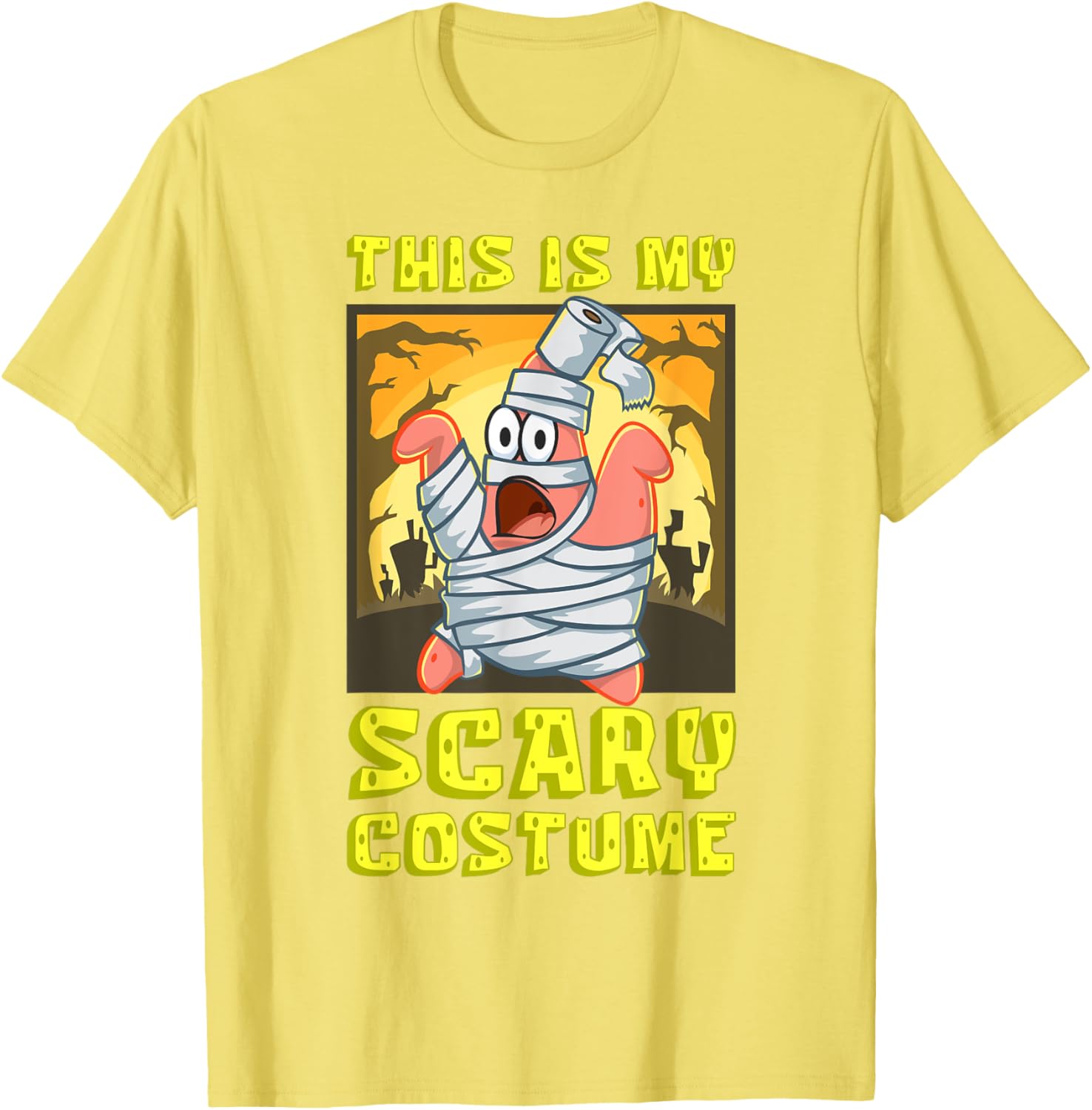 Mademark SpongeBob Halloween Patrick Mummy T-Shirt Fun Costume Apparel - 6