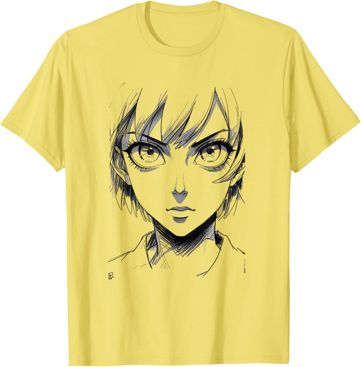 Retro Anime Cyberpunk Face T-Shirt for Unique Style Lovers - 5