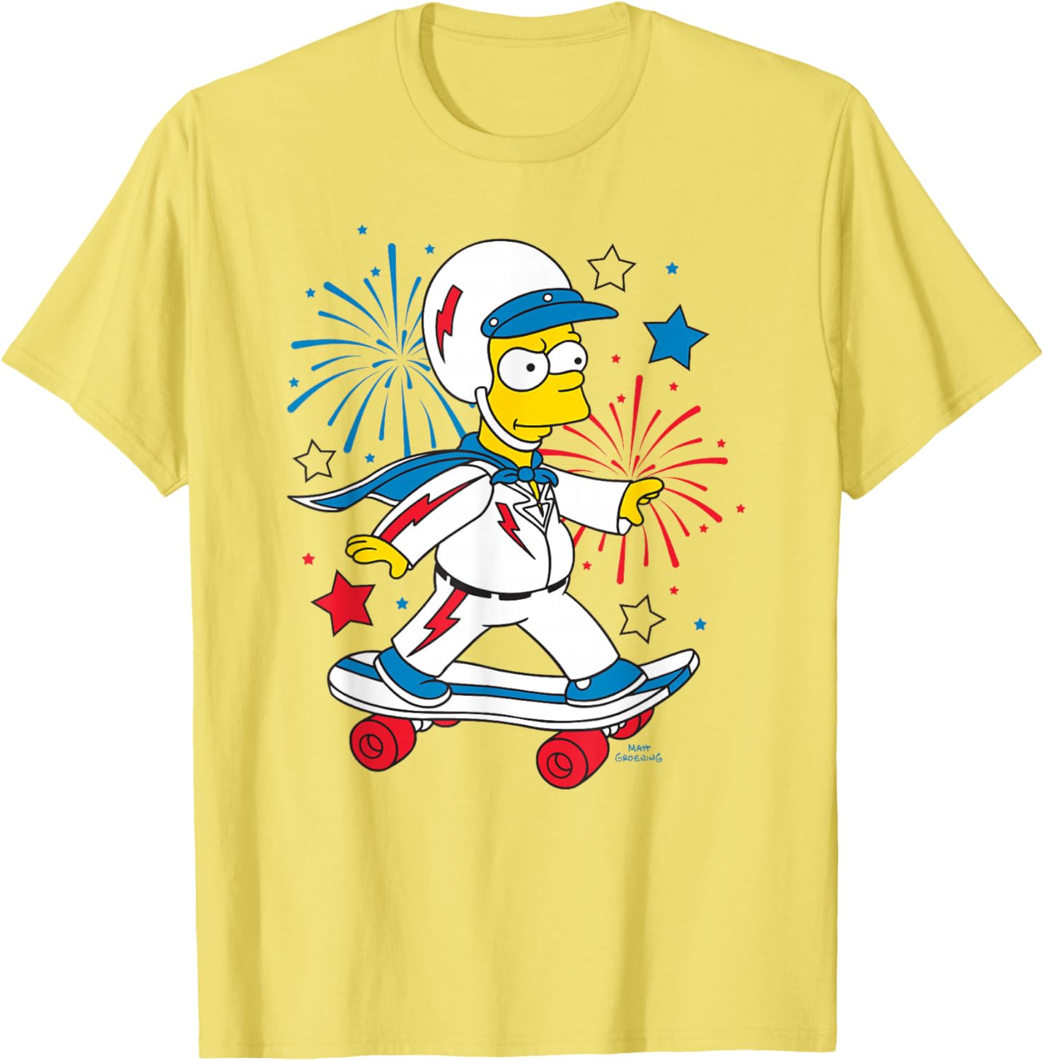 The Simpsons Bart American Stunt Performer 4th Of July T-Shirt - 5