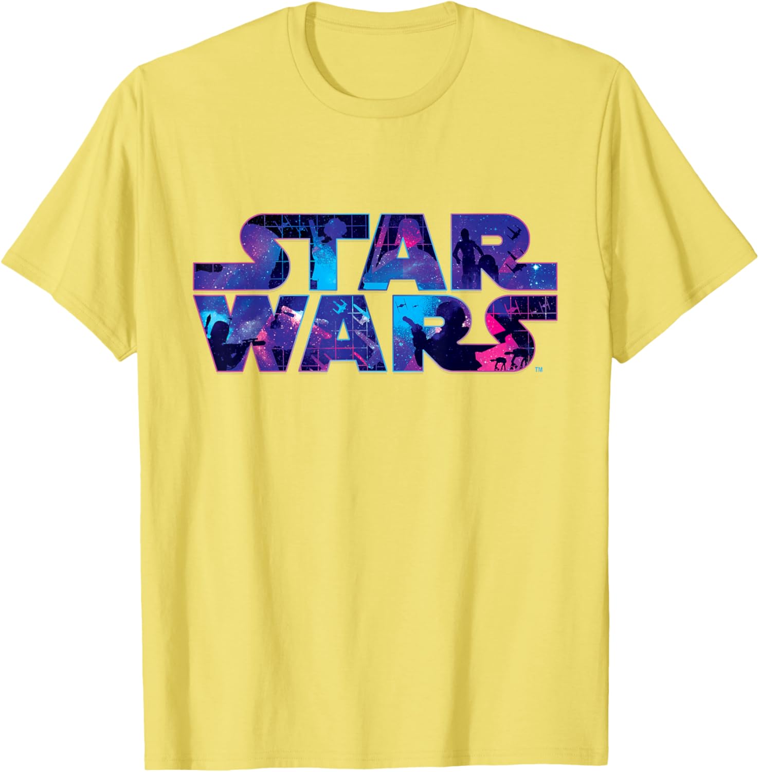 Retro 90s Star Wars Logo Galaxy T-Shirt for Fans of Classic Sci-Fi - 8