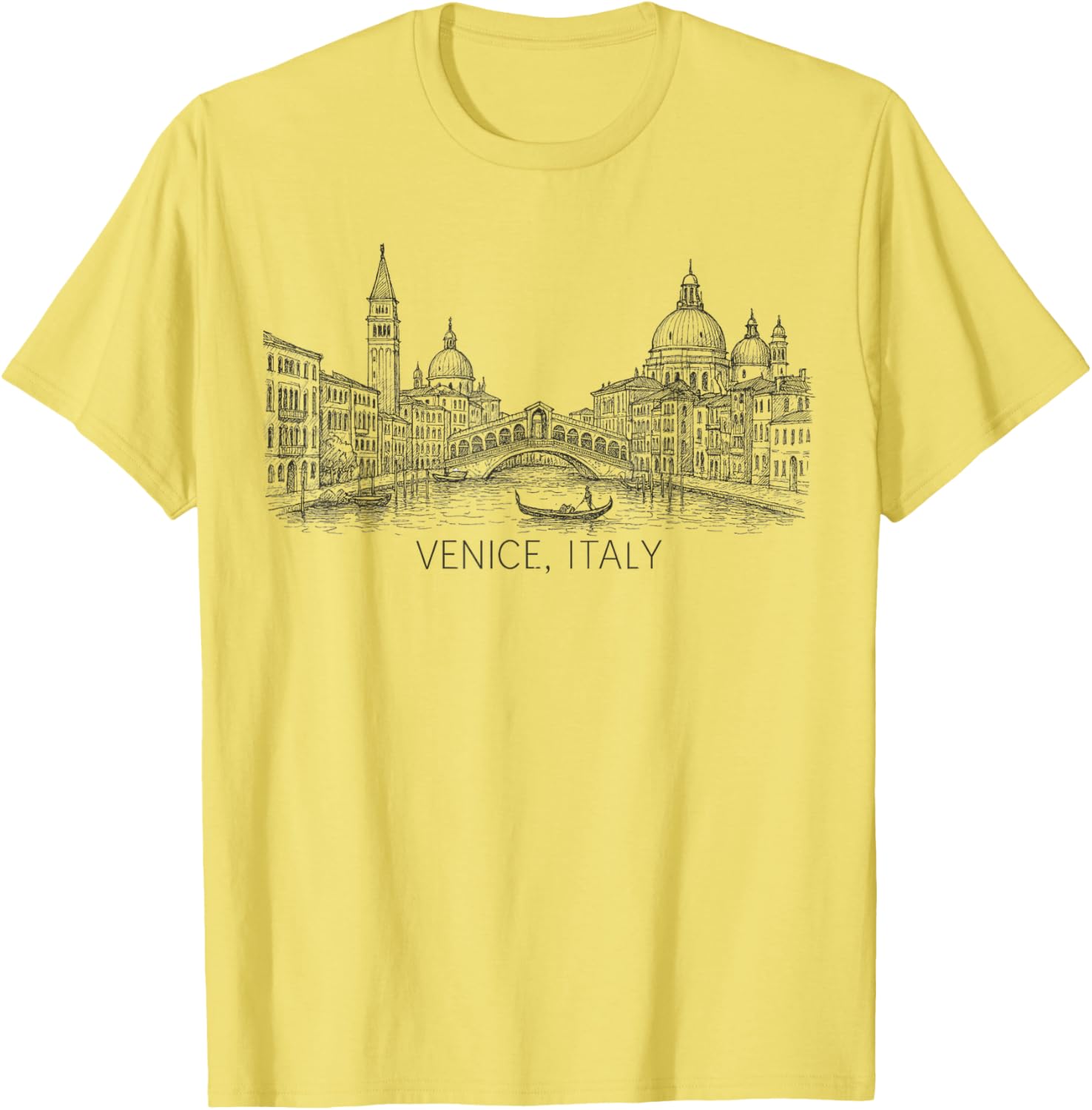 Vintage Venice Italy Art Souvenir T-Shirt for Travelers and Tourists - 5