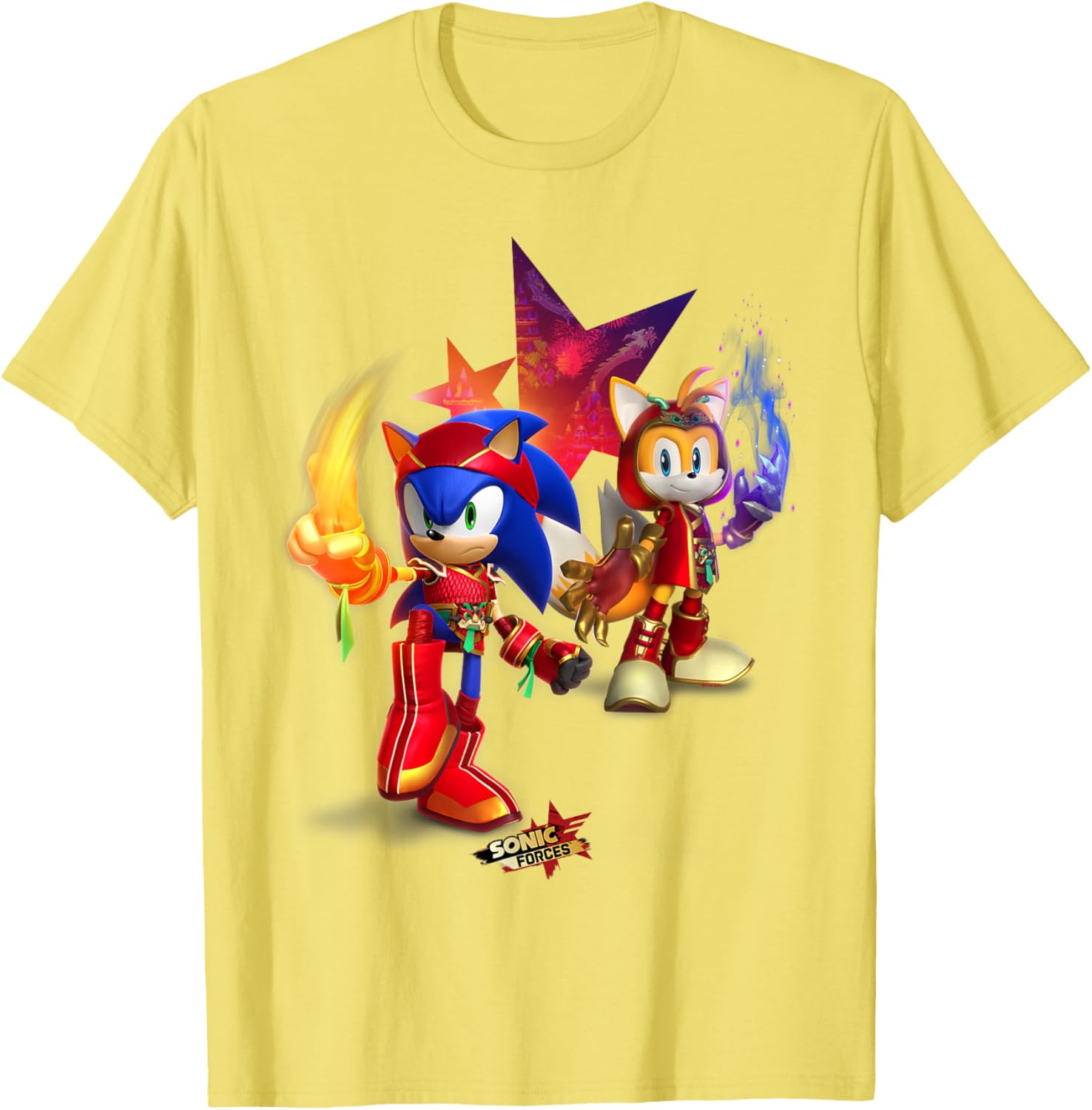 Sonic Forces Dragonfire Sonic and Dragonclaw Tails T-Shirt for Fans - 21