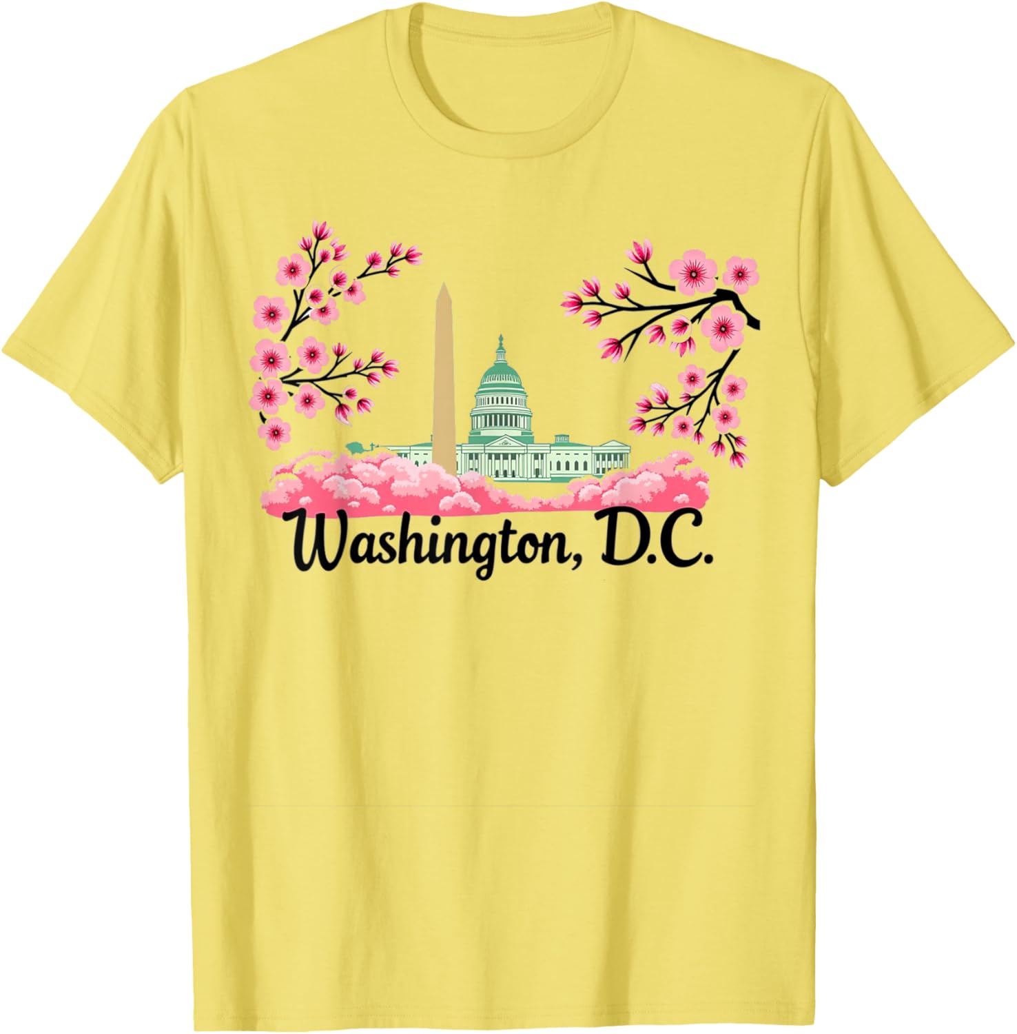 Washington DC Cherry Blossoms T-Shirt Perfect Souvenir Gift for All - 2