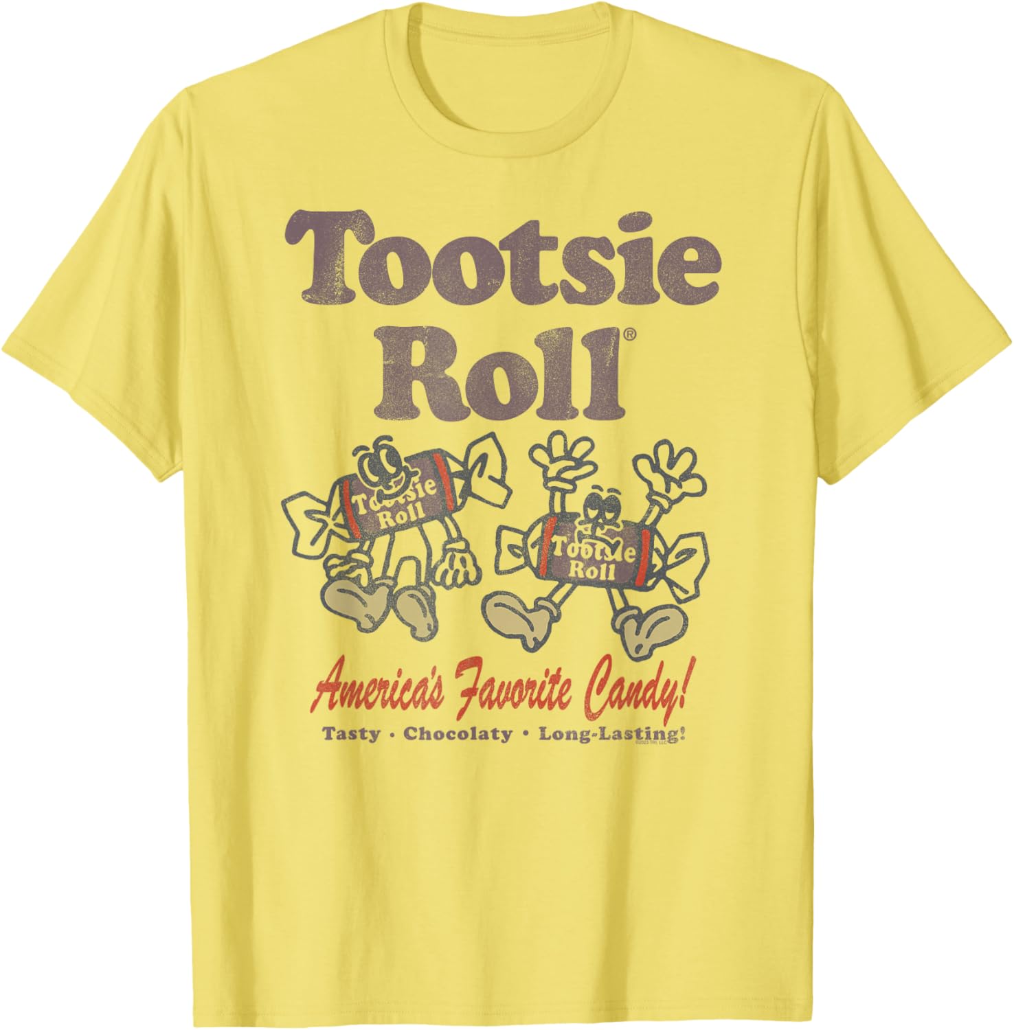 Tootsie Roll Illustrative Candy T-Shirt for Sweet Lovers and Fans - 1