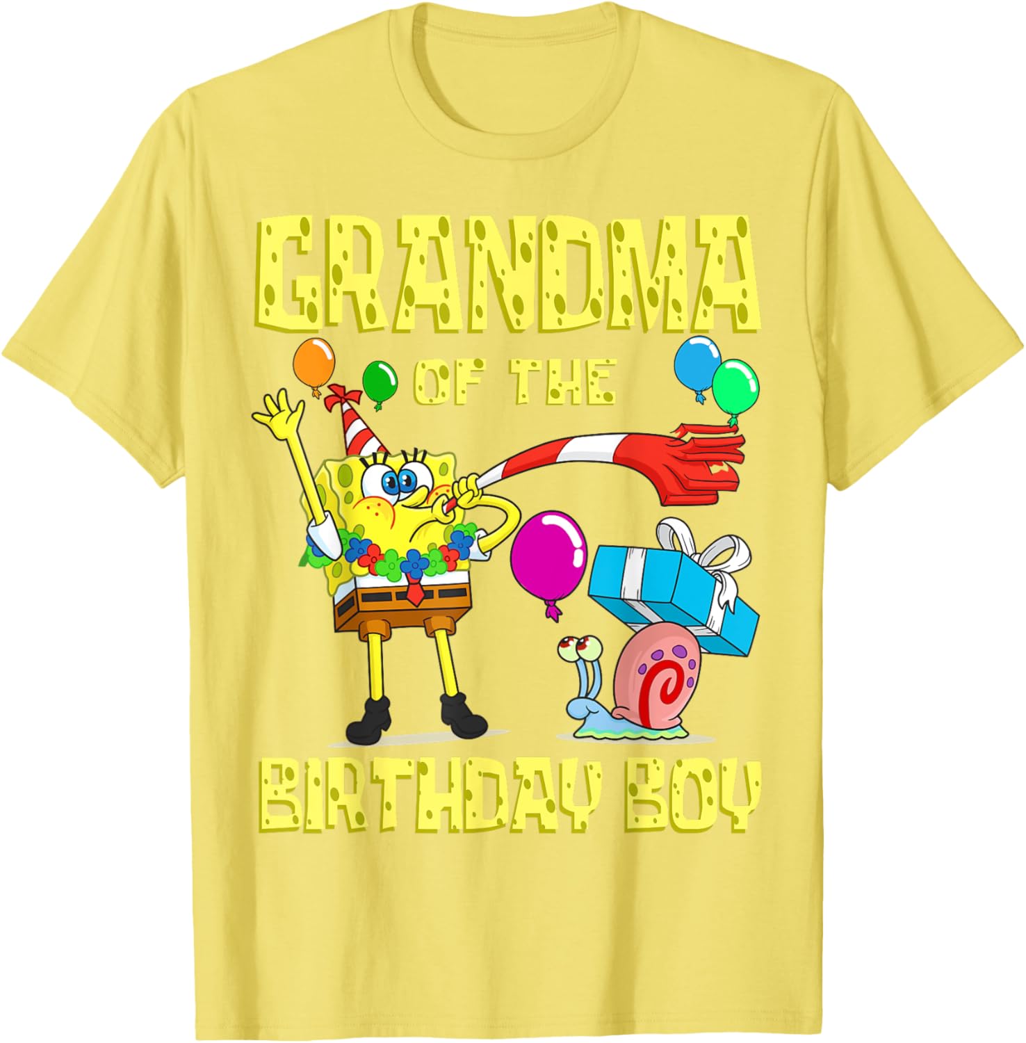 SpongeBob Grandma of the Birthday Boy T-Shirt Fun Party Apparel - 9